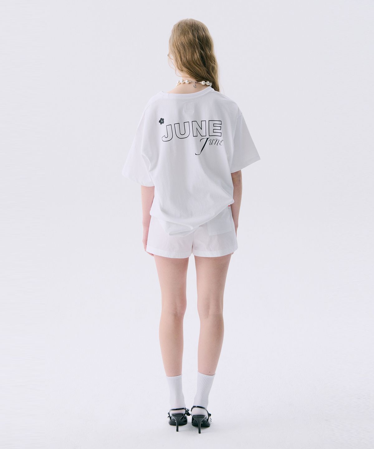준준스페이스(JUNEJUNE SPACE) VOL11.Basic Logo T_White(VOL11.베이직로고T_화이트)