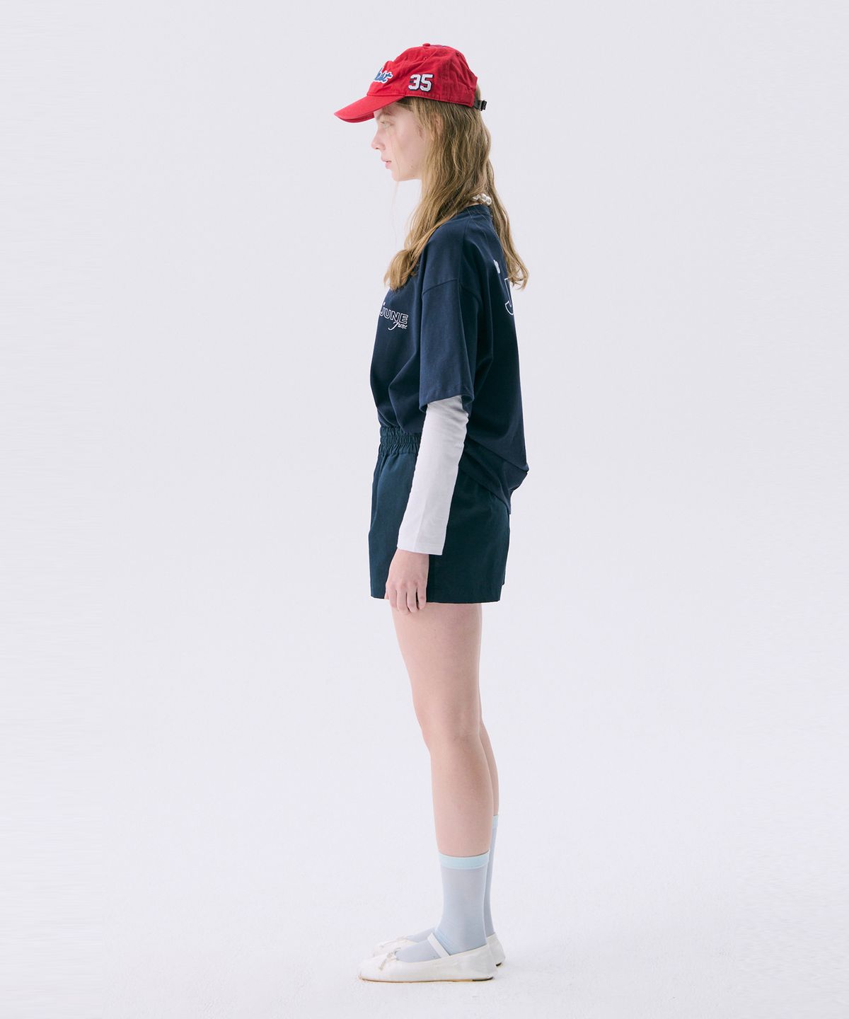 준준스페이스(JUNEJUNE SPACE) VOL11.Basic Logo T_Navy(VOL11.기본로고T_네이비)