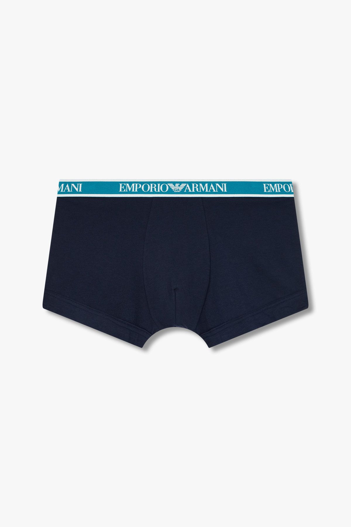 엠포리오 아르마니 언더웨어(EMPORIO ARMANI UNDERWEAR) 남성 라인 로고 밴딩 코튼 드로즈_마린 0815112314