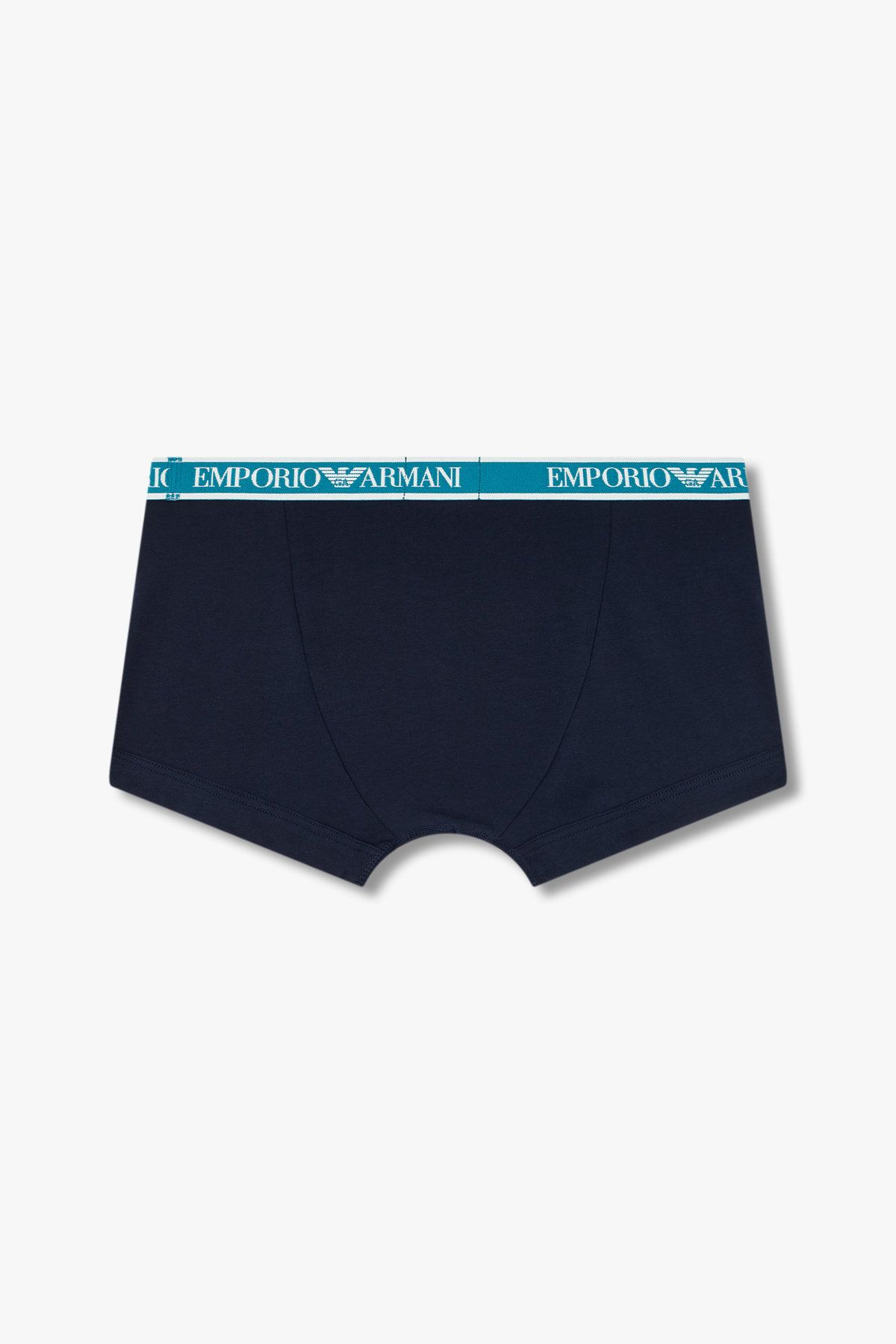 엠포리오 아르마니 언더웨어(EMPORIO ARMANI UNDERWEAR) 남성 라인 로고 밴딩 코튼 드로즈_마린 0815112314