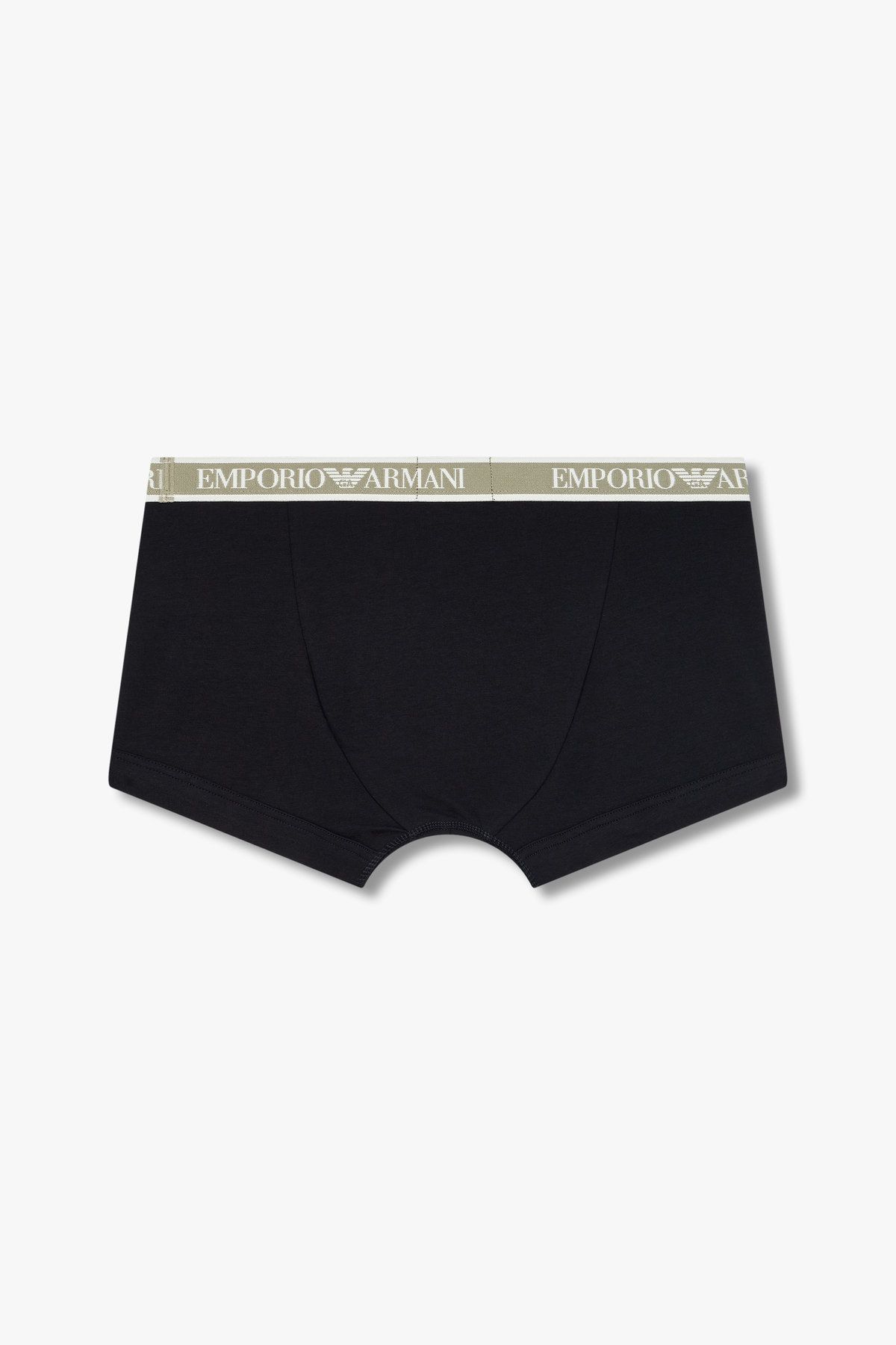 엠포리오 아르마니 언더웨어(EMPORIO ARMANI UNDERWEAR) 남성 라인 로고 밴딩 코튼 드로즈_블랙 0815112315