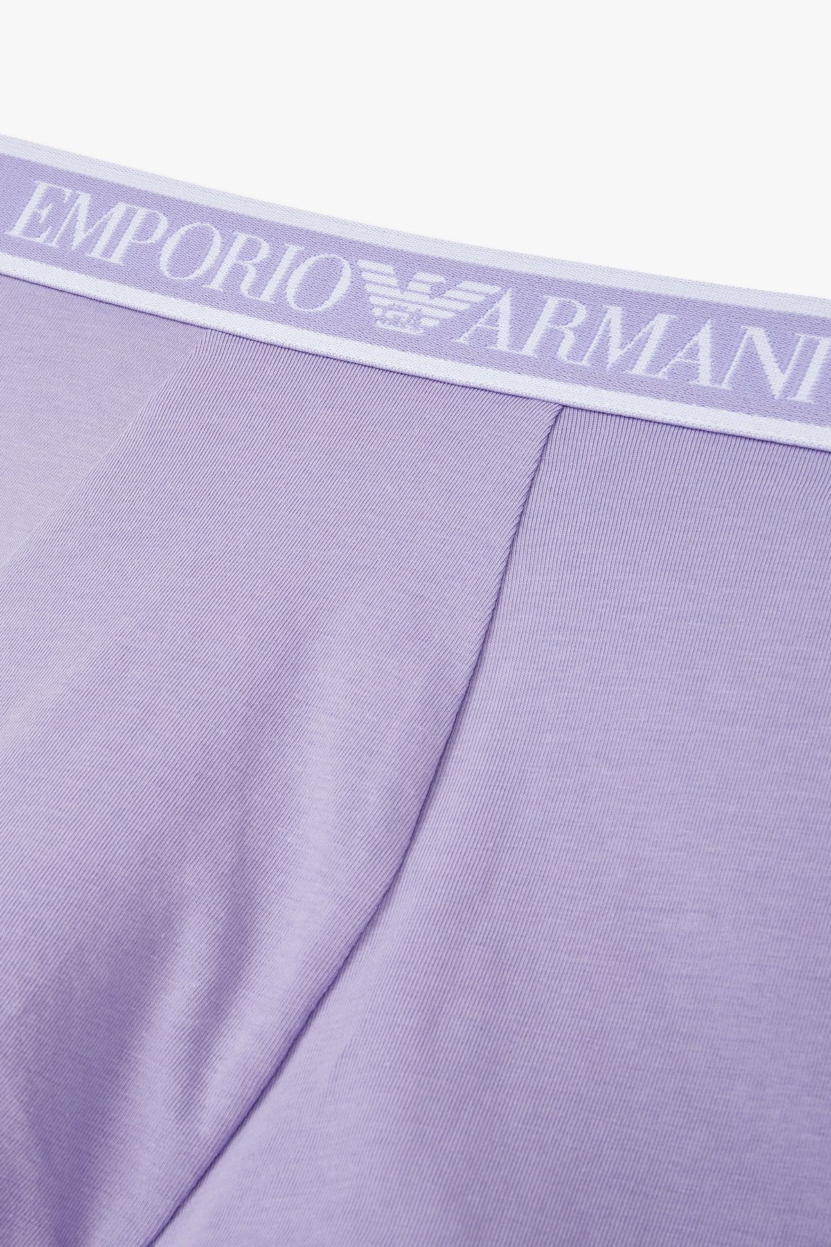 엠포리오 아르마니 언더웨어(EMPORIO ARMANI UNDERWEAR) 남성 프레임 로고 밴딩 코튼 드로즈_바이올렛 0815112309