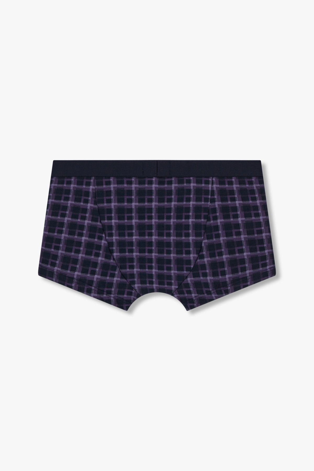 엠포리오 아르마니 언더웨어(EMPORIO ARMANI UNDERWEAR) 남성 로고 밴딩 패턴드 코튼 드로즈_퍼플 0815112056
