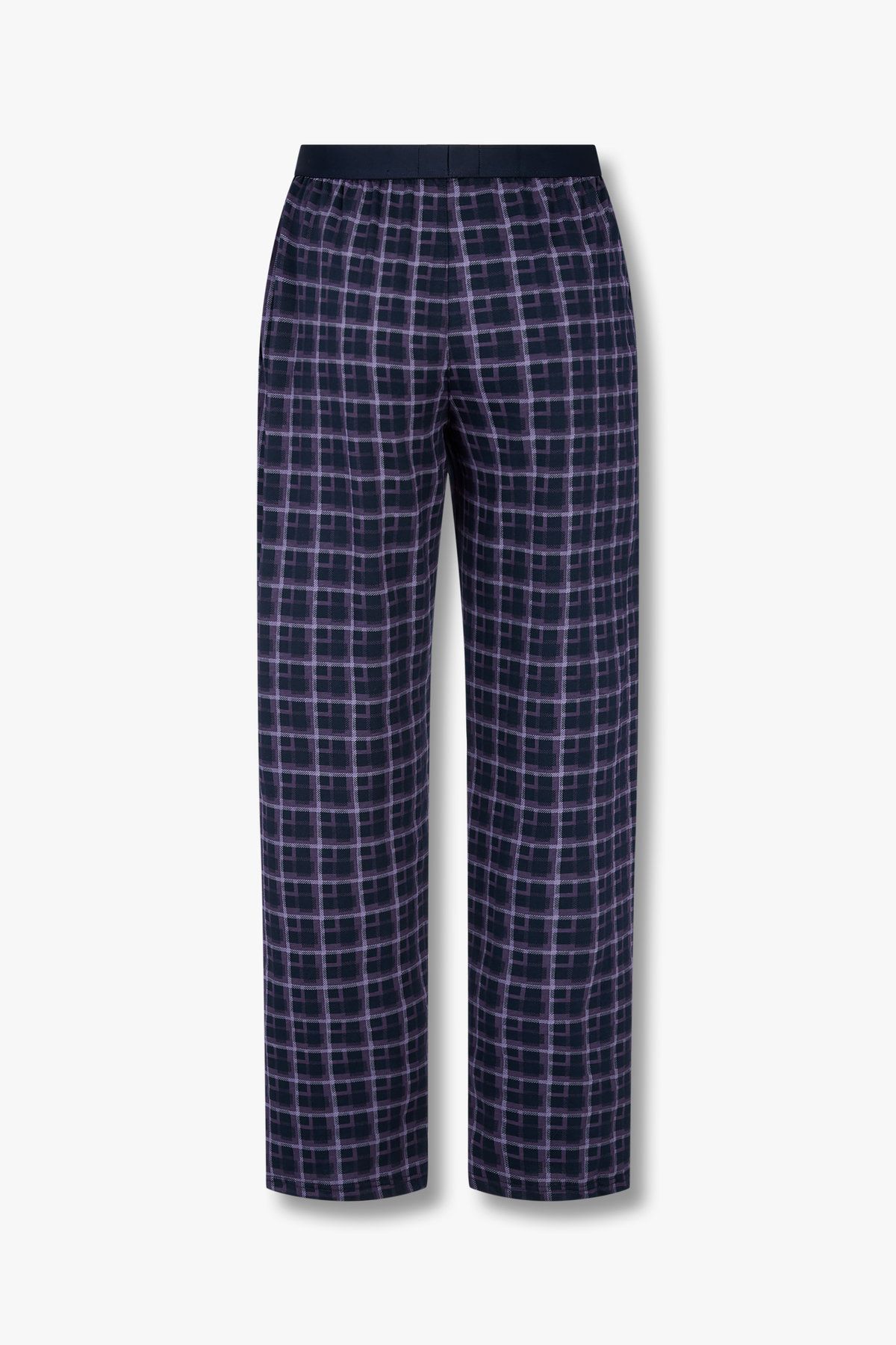 엠포리오 아르마니 언더웨어(EMPORIO ARMANI UNDERWEAR) 남성 로고 밴딩 패턴드 파자마 팬츠_퍼플 0815132002