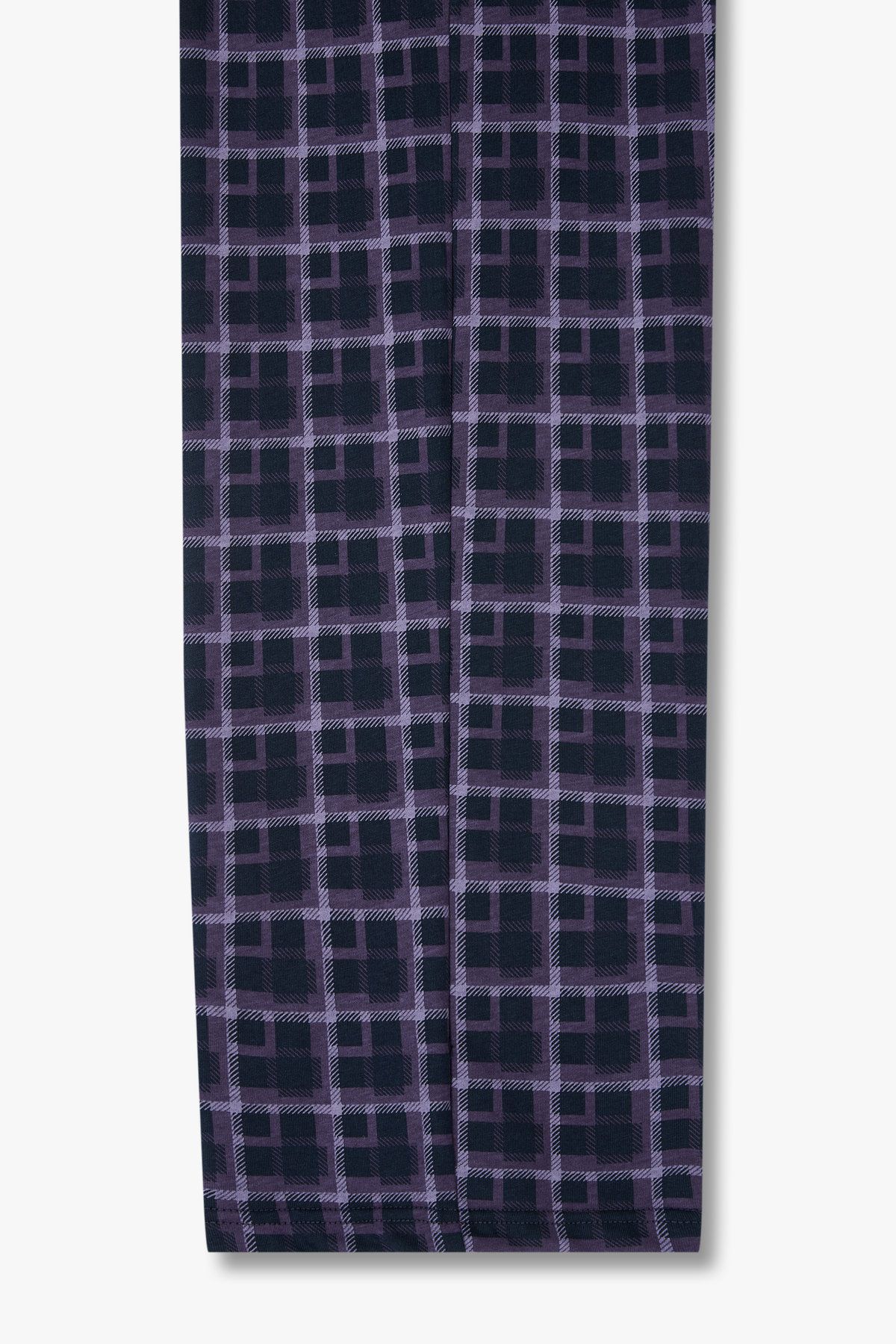 엠포리오 아르마니 언더웨어(EMPORIO ARMANI UNDERWEAR) 남성 로고 밴딩 패턴드 파자마 팬츠_퍼플 0815132002