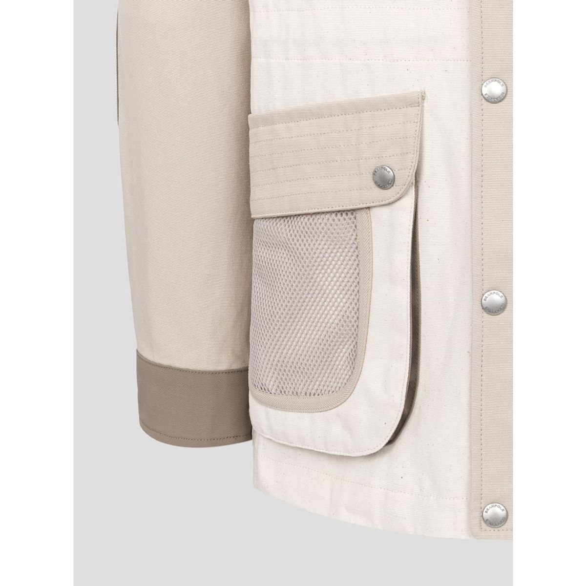 빈폴 멘(BEANPOLE MEN) 소재 블로킹 헌팅 재킷  아이보리