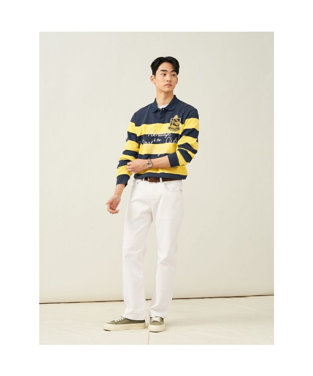 빈폴 멘(BEANPOLE MEN) 스트레이트 데님 팬츠  아이보리 (BC5221C740)