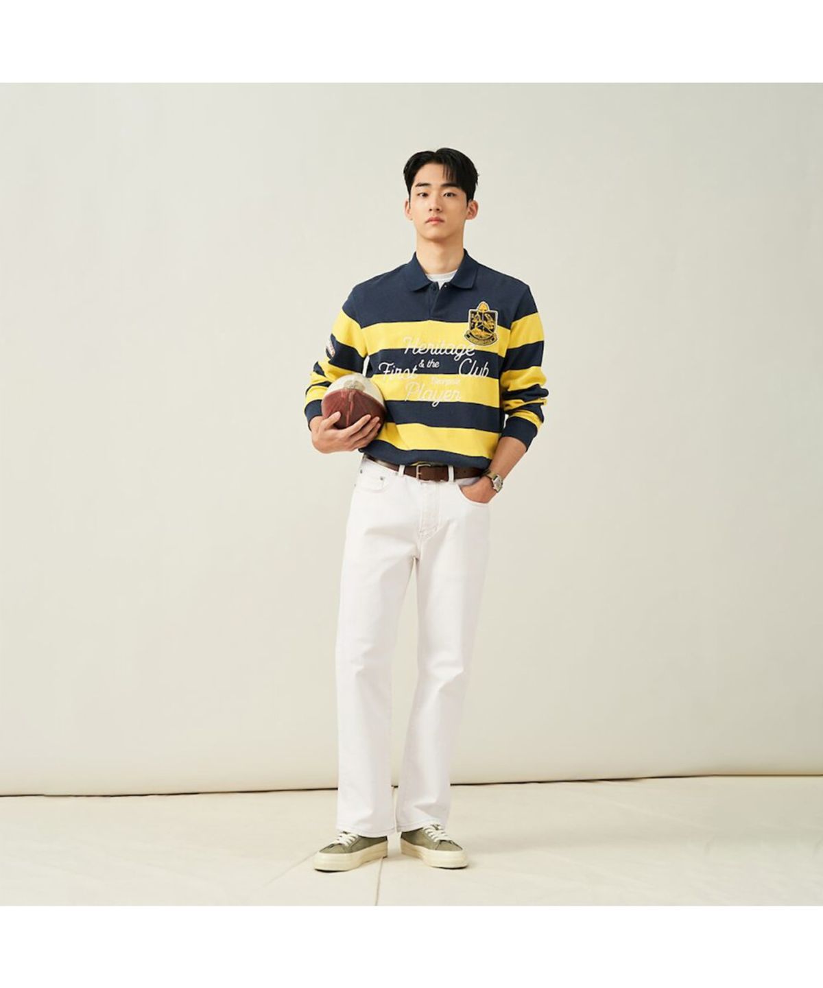 빈폴 멘(BEANPOLE MEN) 스트레이트 데님 팬츠  아이보리 (BC5221C740)