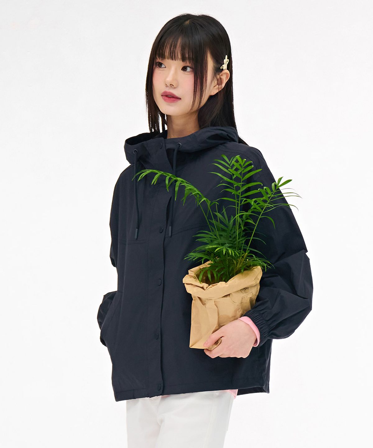 체이스컬트(CHASECULT) 여성 경량 후드 점퍼-네이비