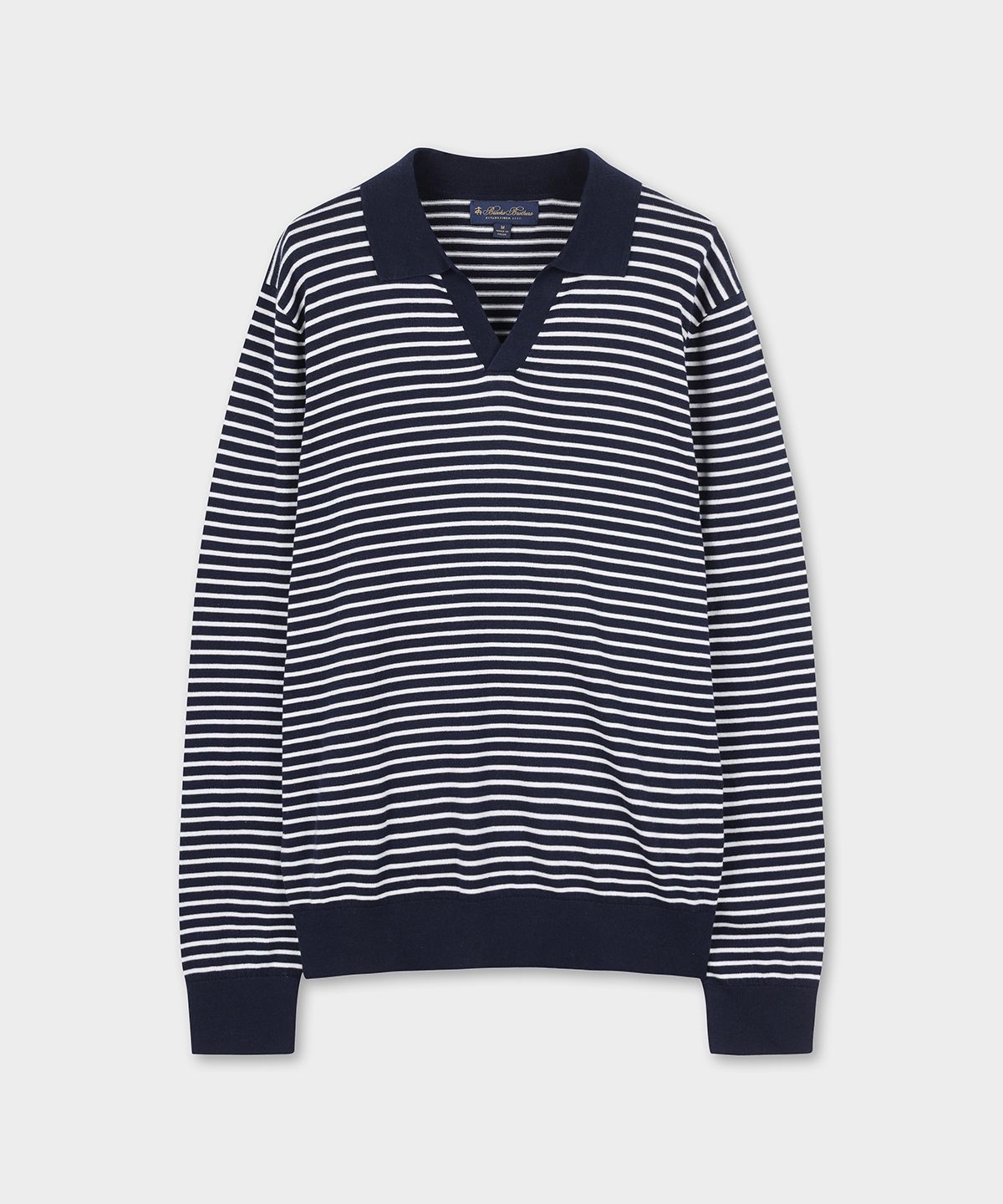 브룩스 브라더스(BROOKS BROTHERS) 마리너 버튼리스 폴로스웨터 (네이비) (BBWTMM8896QFS)