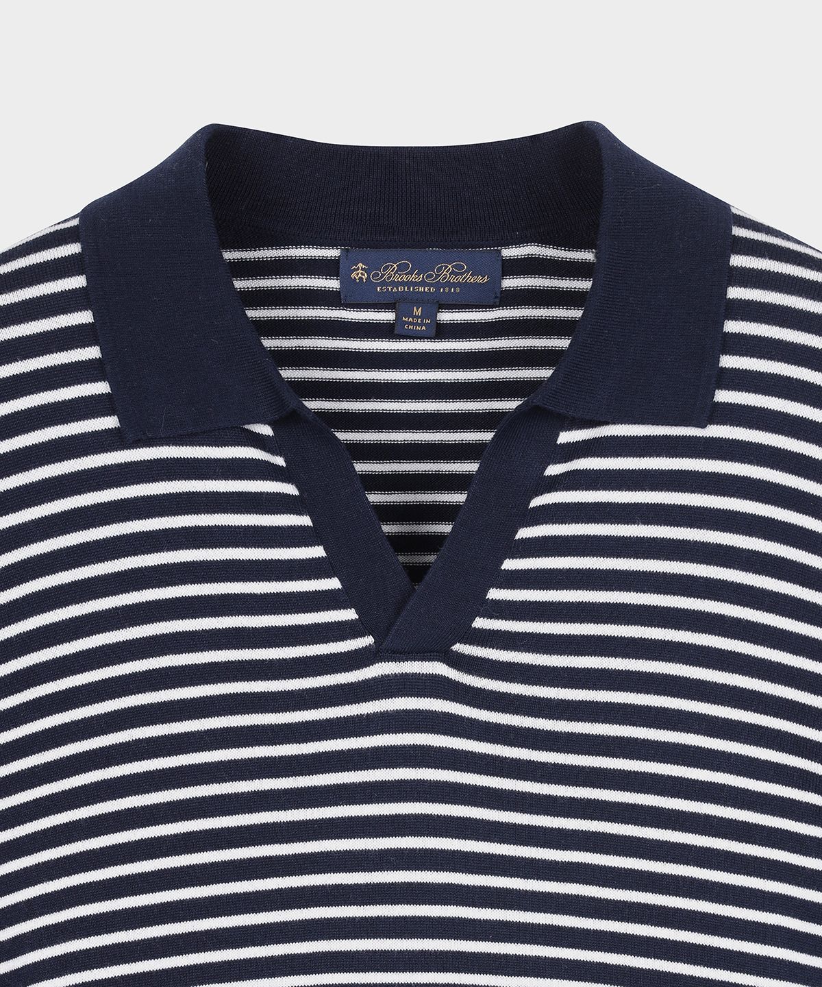 브룩스 브라더스(BROOKS BROTHERS) 마리너 버튼리스 폴로스웨터 (네이비) (BBWTMM8896QFS)