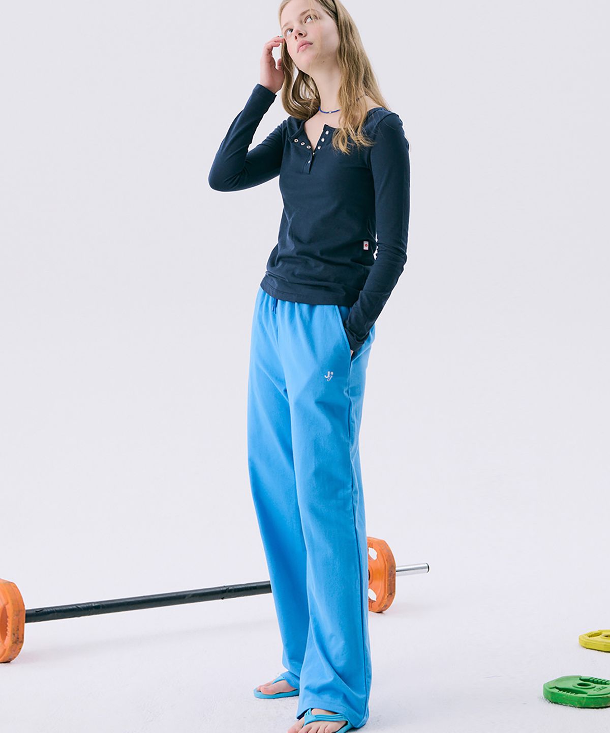 준준스페이스(JUNEJUNE SPACE) VOL11.Sweat pants_Blue(VOL11.스웨트팬츠_블루)