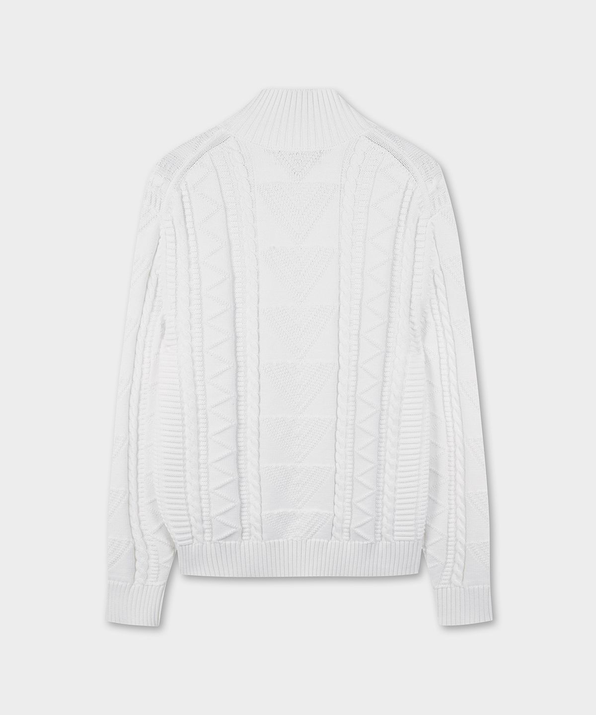 브룩스 브라더스(BROOKS BROTHERS) 건지 버튼 모크넥 스웨터 (화이트) (BBWZMM8853AFS)