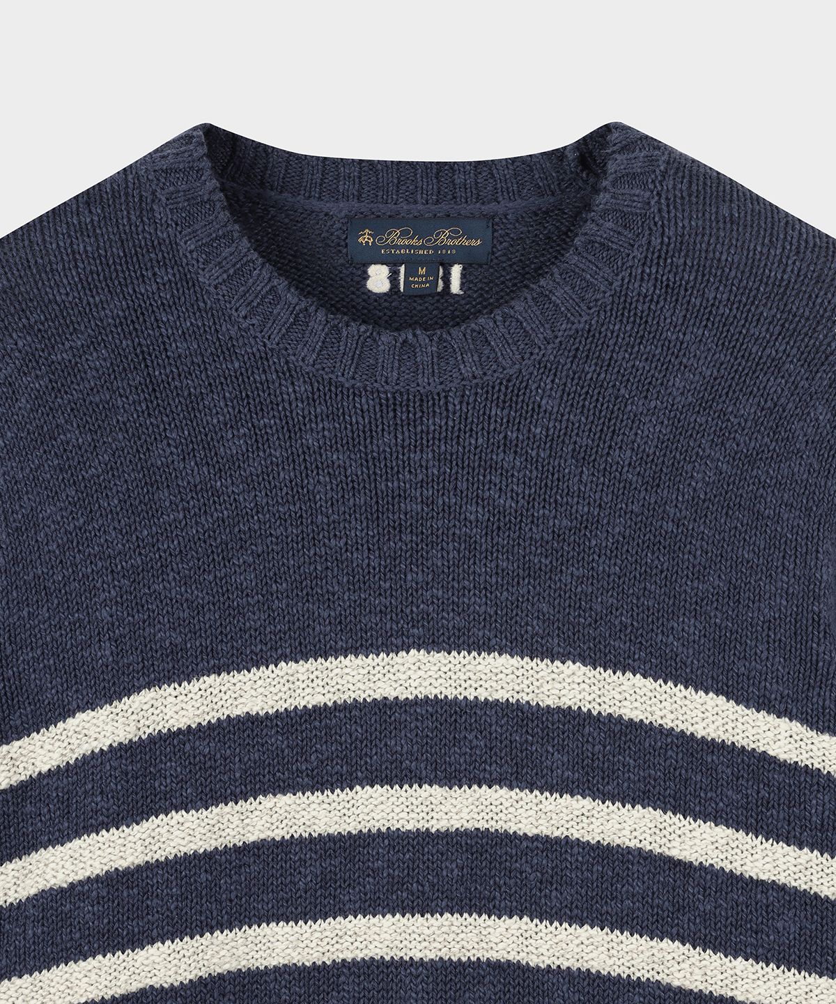 브룩스 브라더스(BROOKS BROTHERS) 마리너 크루넥 스웨터 (네이비) (BBWRMM8851QFS)