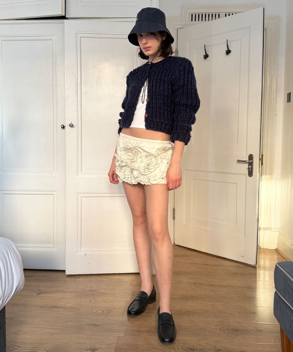 【Sinoon】25SS/韓国人気/バケハ ★ Stripe Bucket Hat ★2COLOR MUSINSA | SINOON Stripe Bucket Hat (Navy)