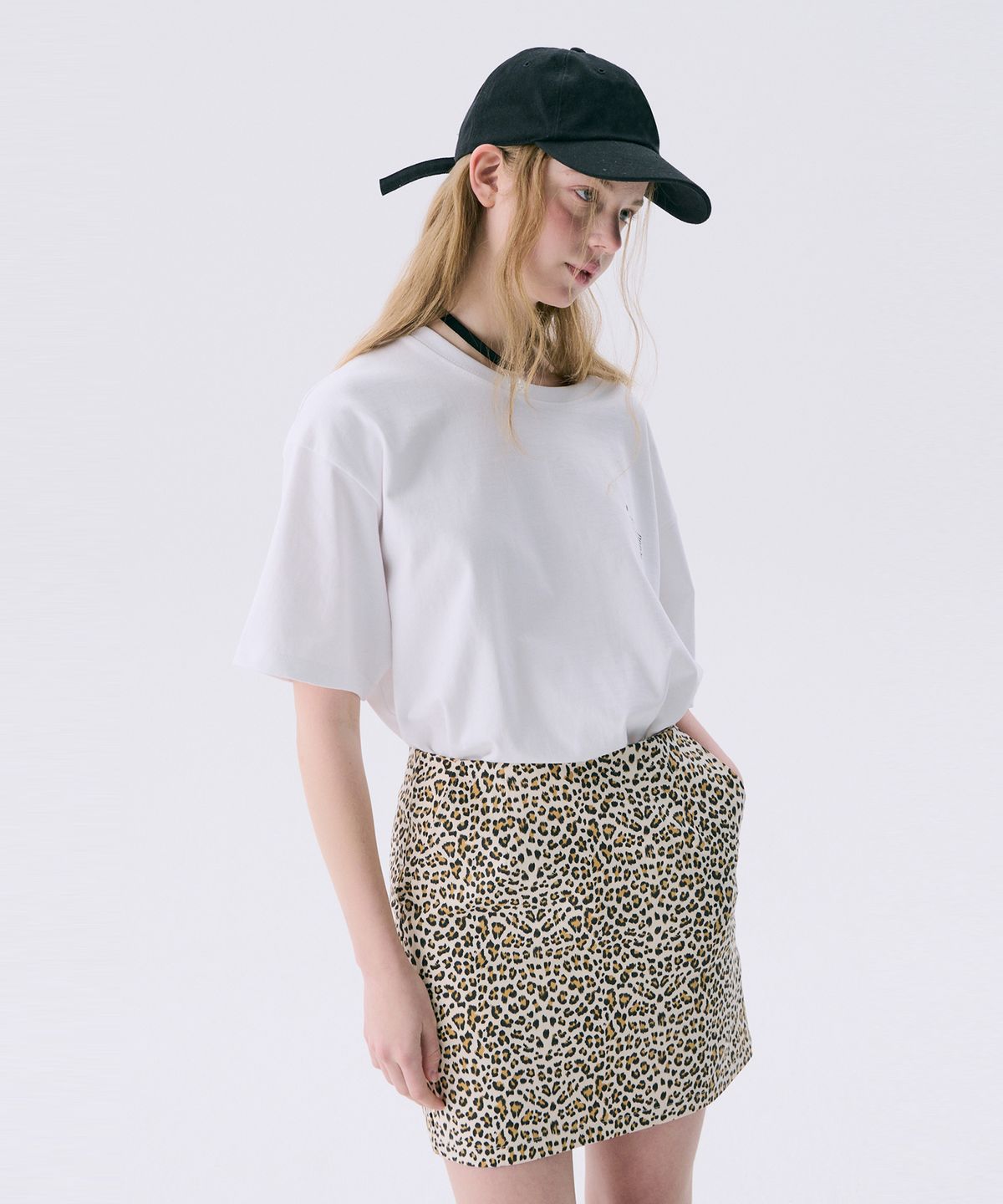 준준스페이스(JUNEJUNE SPACE) VOL11.Leopard mini skirt_Beige(VOL11.레오파드 미니스커트_베이지)