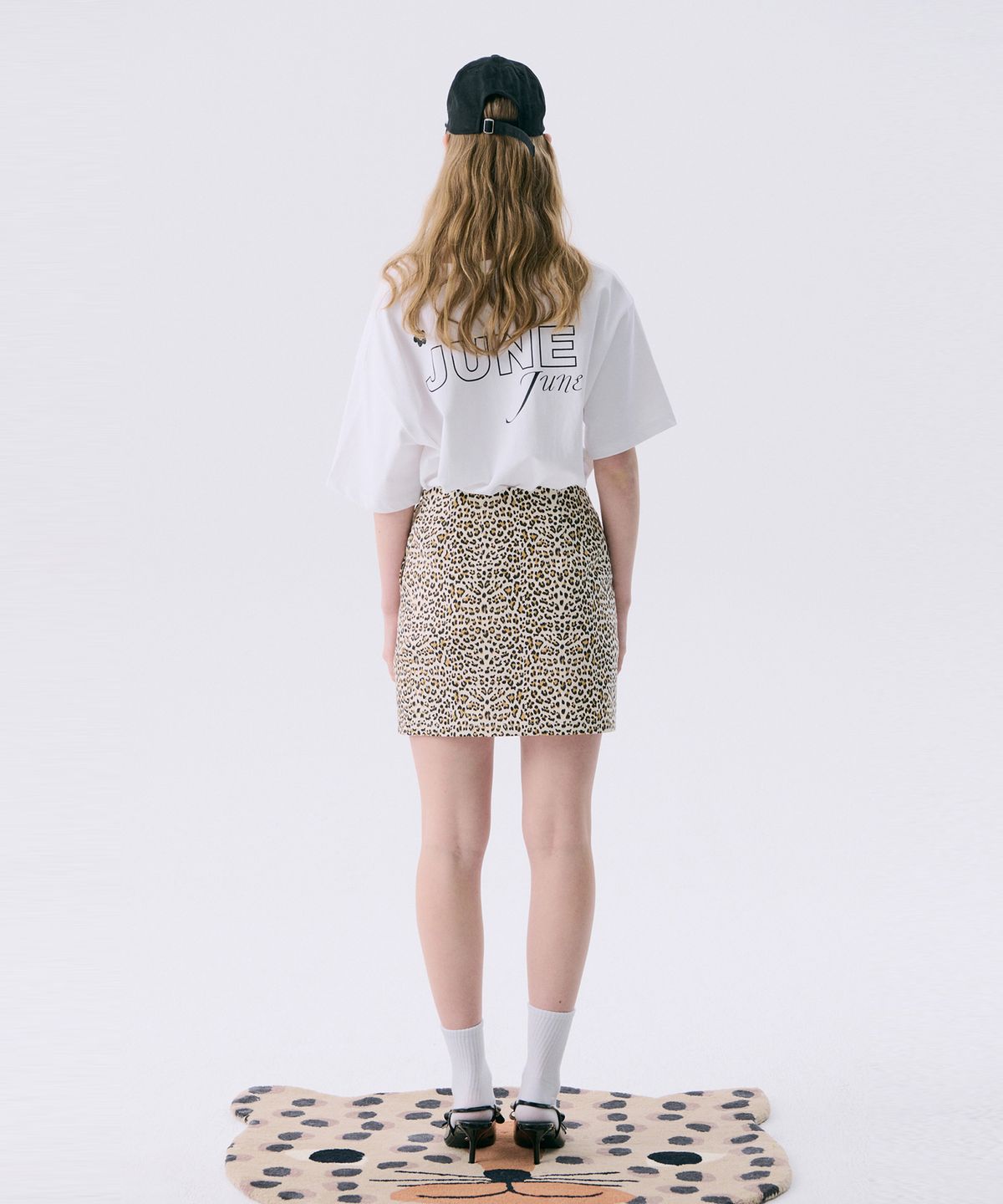 준준스페이스(JUNEJUNE SPACE) VOL11.Leopard mini skirt_Beige(VOL11.레오파드 미니스커트_베이지)