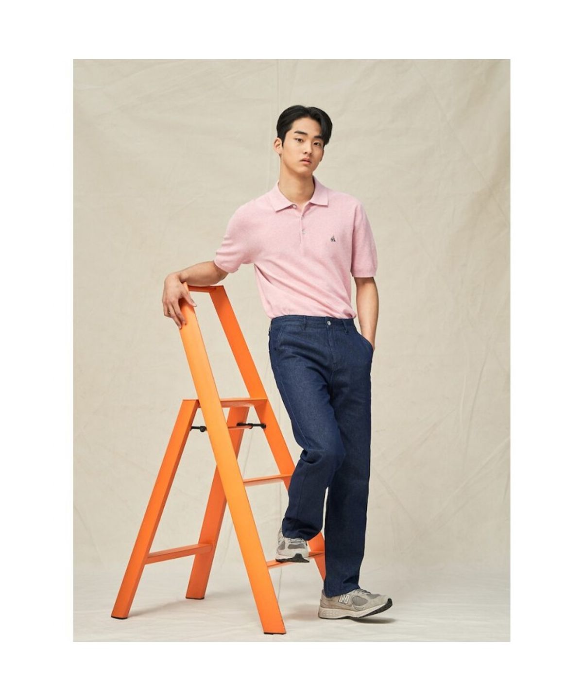 빈폴 멘(BEANPOLE MEN) 스트레이트 데님 팬츠  네이비 (BC5321C63R)