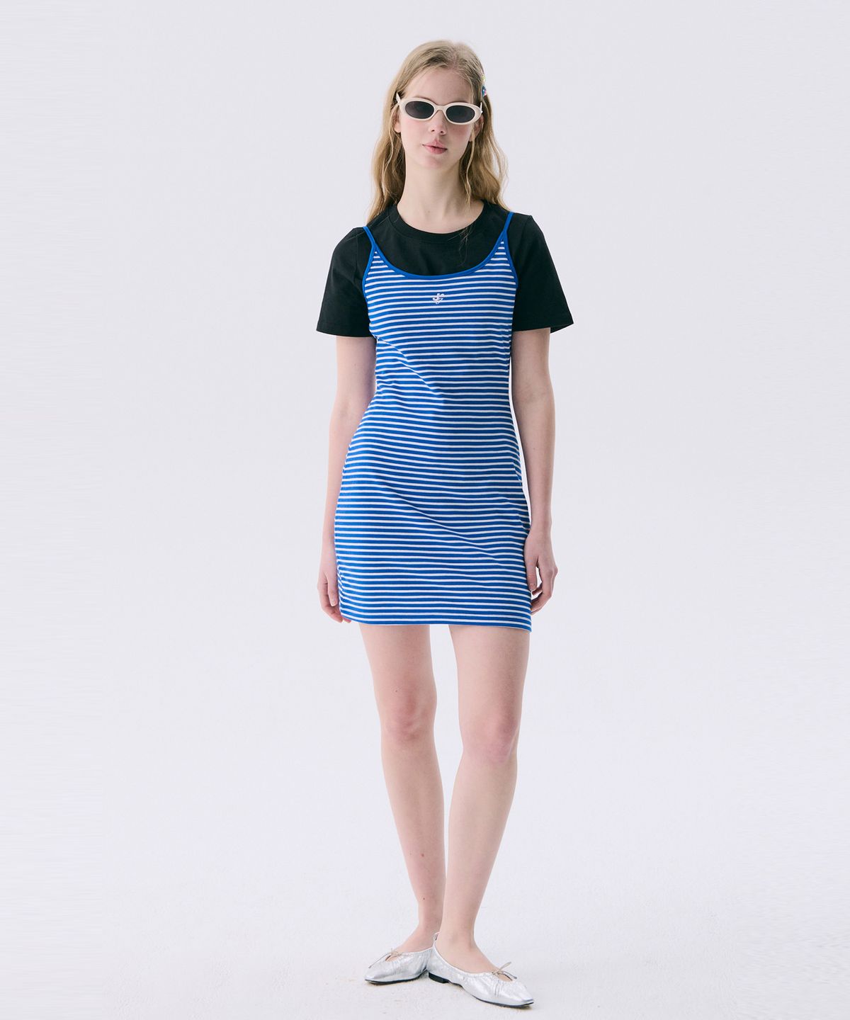 준준스페이스(JUNEJUNE SPACE) VOL11.Stripe Mini Jersey Dress_Blue(VOL11.스트라이프 미니저지 원피스_블루)