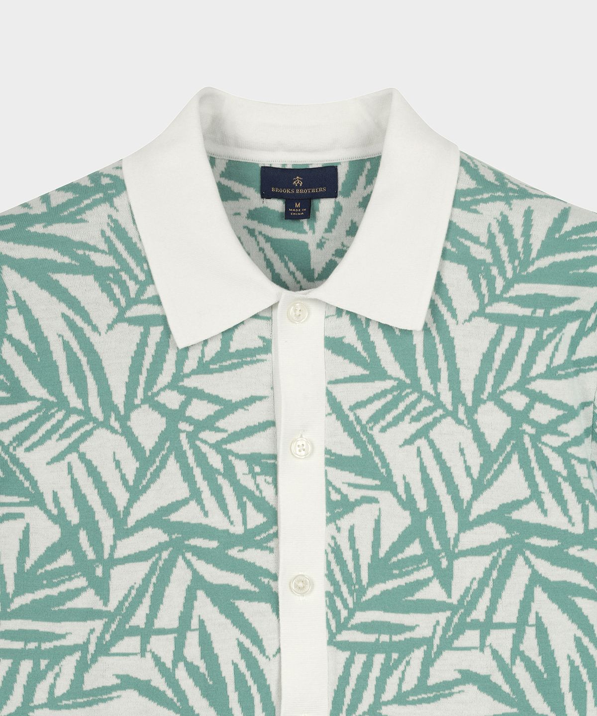 브룩스 브라더스(BROOKS BROTHERS) 트로피컬 숏슬리브 폴로 가디건 (그린) (BBWTMF9008IFM)