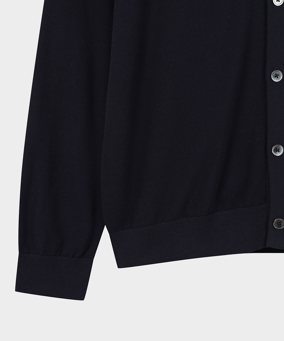 브룩스 브라더스(BROOKS BROTHERS) 코튼 피케 가디건 (다크네이비) (BBWCMB101ARFS)
