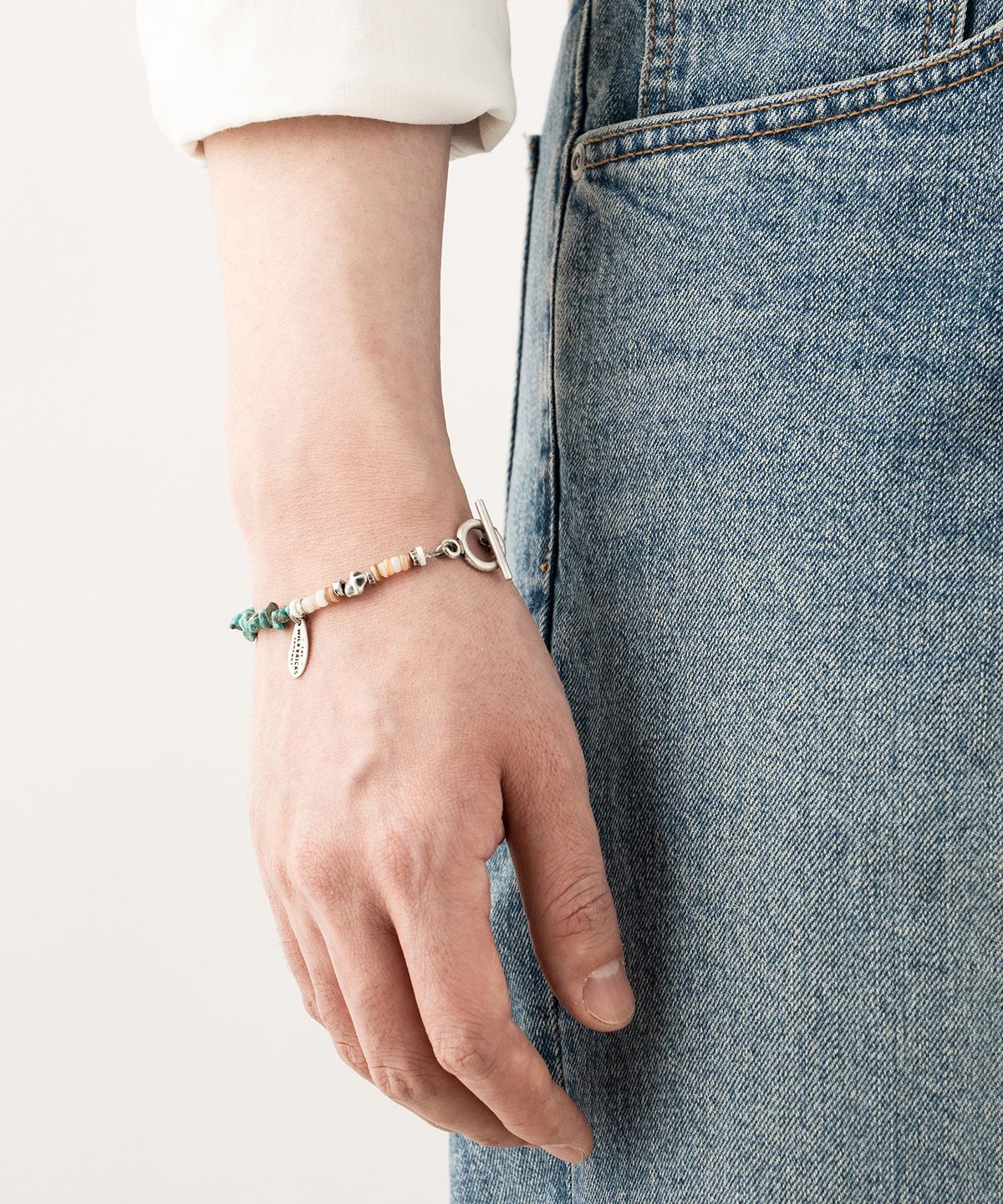 와일드 브릭스(WILD BRICKS) W23 GEMSTONE BRACELET (aqua)