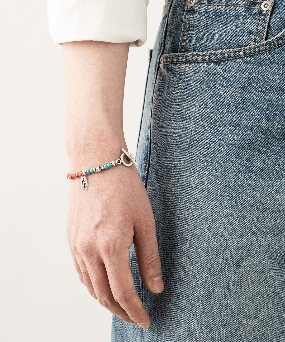 와일드 브릭스(WILD BRICKS) W23 GEMSTONE BRACELET (orange)