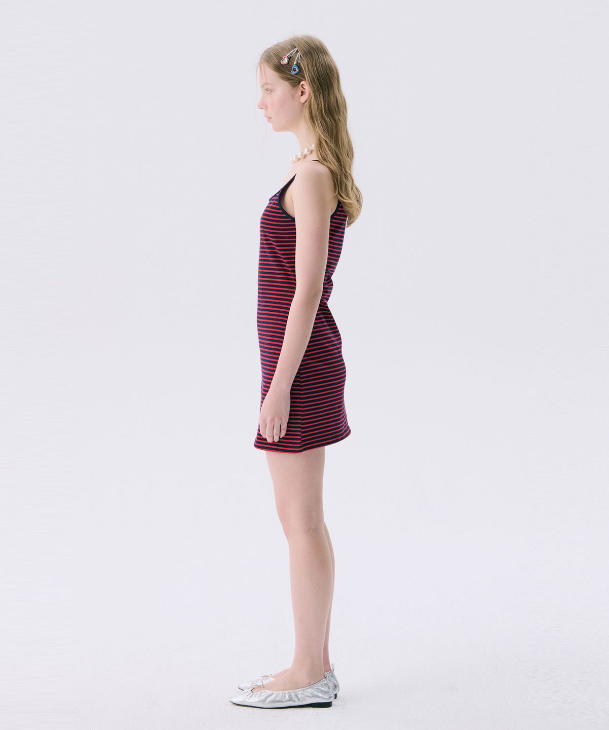 준준스페이스(JUNEJUNE SPACE) VOL11.Stripe Mini Jersey Dress_Red(VOL11.스트라이프 미니저지 드레스_레드)