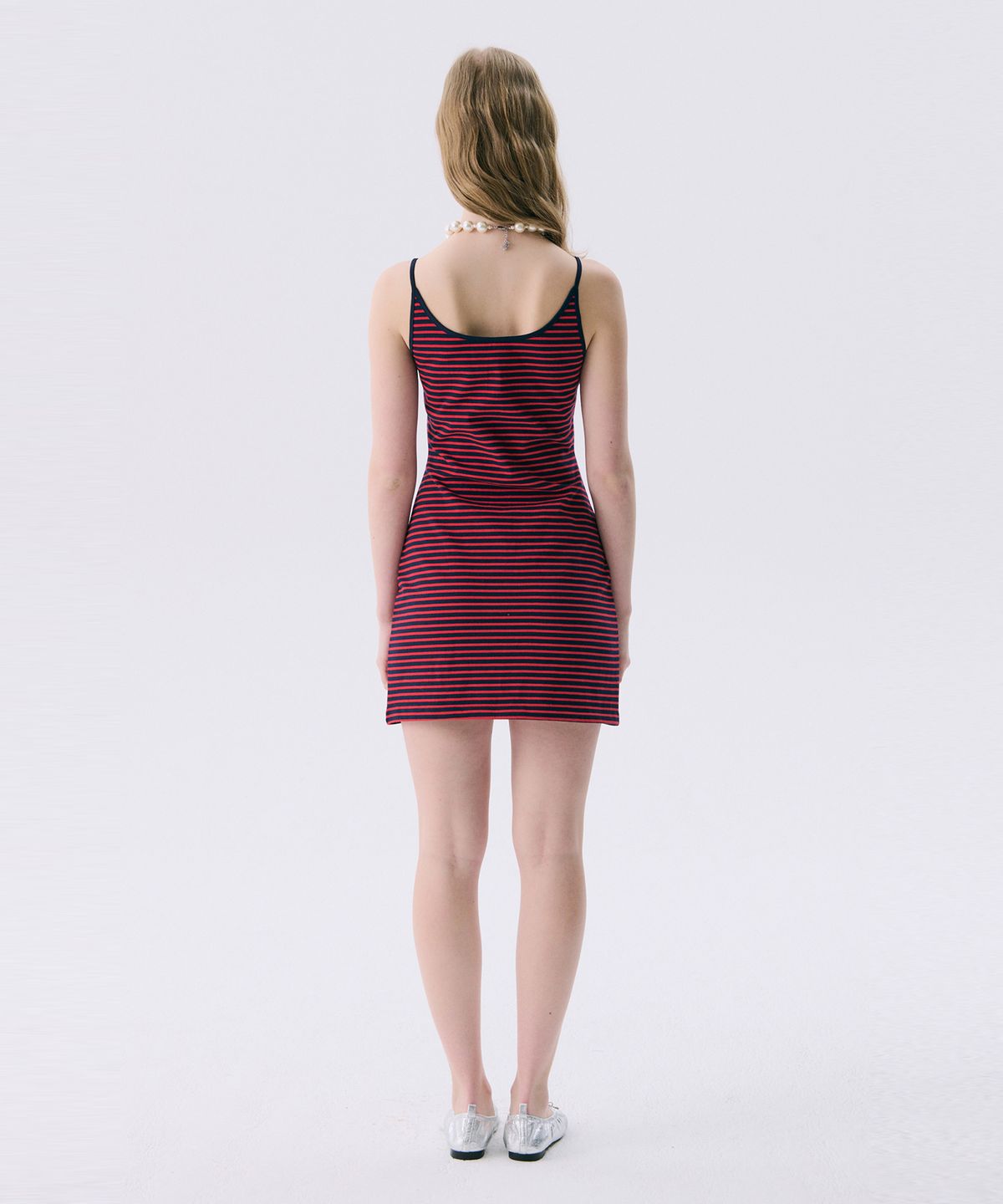 준준스페이스(JUNEJUNE SPACE) VOL11.Stripe Mini Jersey Dress_Red(VOL11.스트라이프 미니저지 드레스_레드)