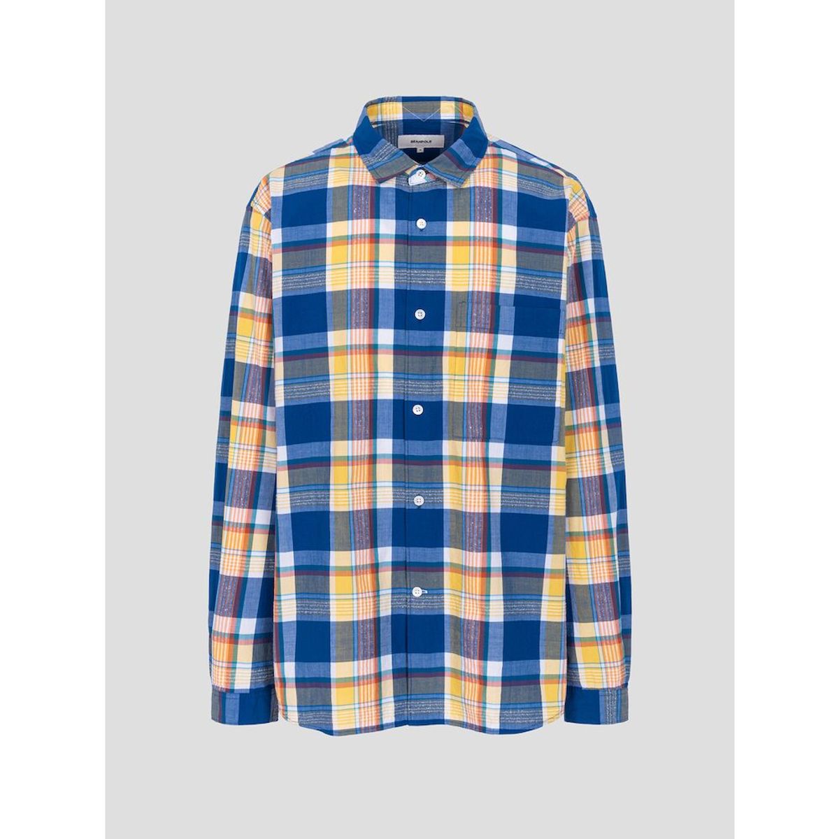 빈폴 멘(BEANPOLE MEN) 마드라스 체크 셔츠  오렌지