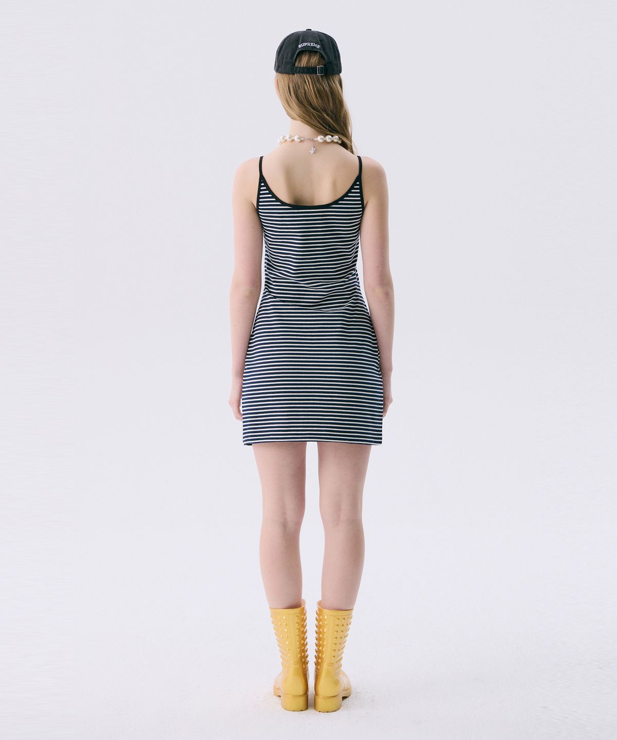 준준스페이스(JUNEJUNE SPACE) VOL11.Stripe Mini Jersey Dress_DARK NAVY(VOL11.스트라이프 미니 저지 드레스_다크네이비)