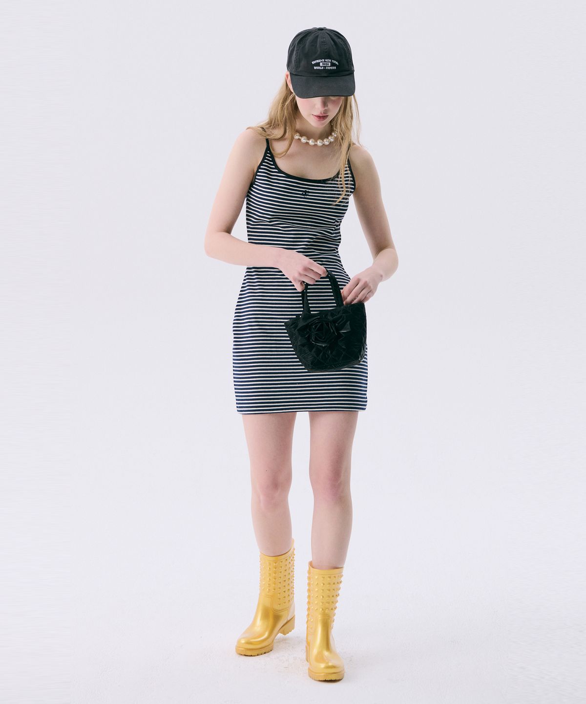 준준스페이스(JUNEJUNE SPACE) VOL11.Stripe Mini Jersey Dress_DARK NAVY(VOL11.스트라이프 미니 저지 드레스_다크네이비)