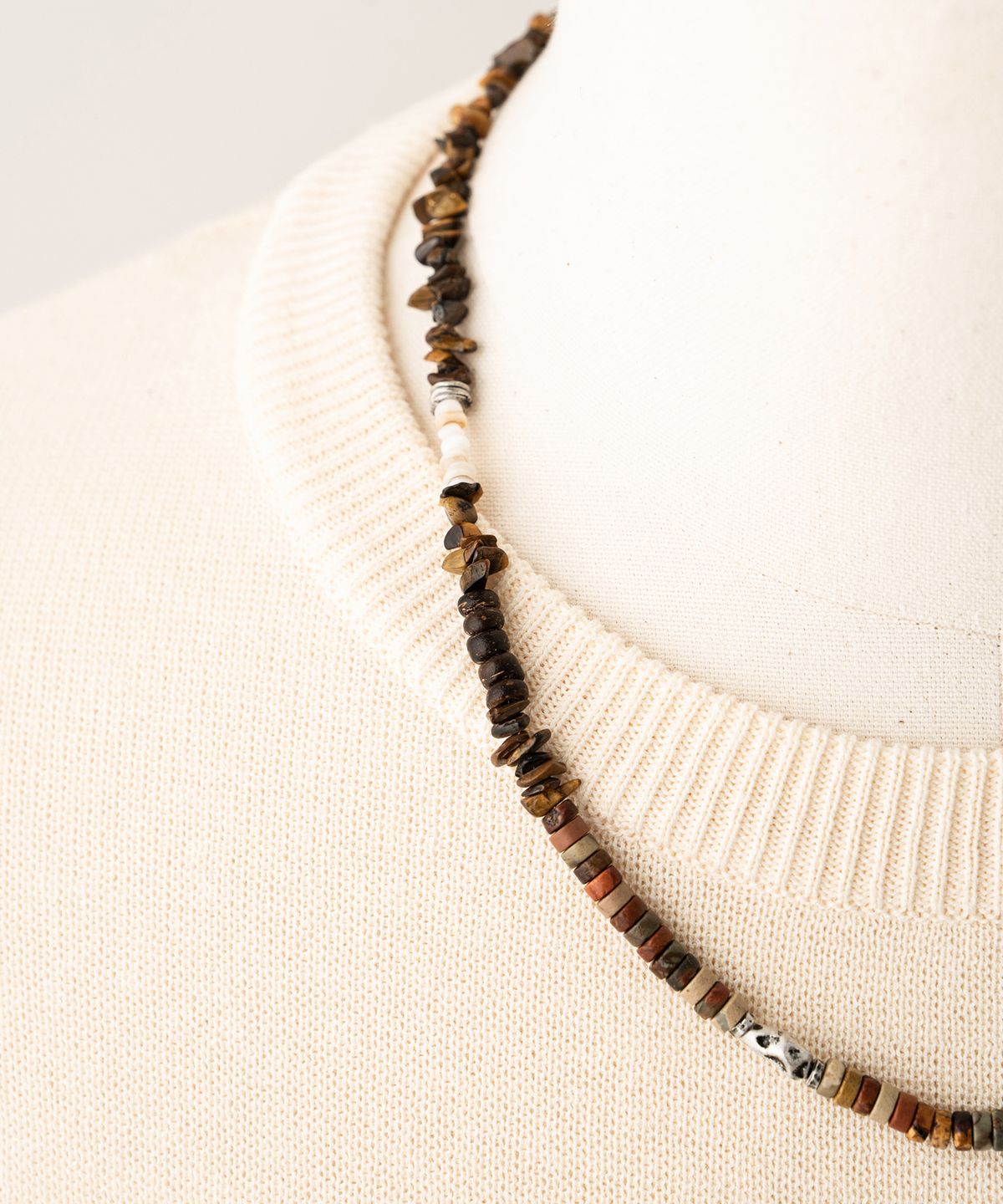 와일드 브릭스(WILD BRICKS) W23 ETHNIC NECKLACE (brown)
