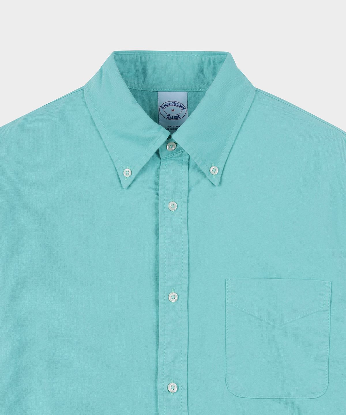 브룩스 브라더스(BROOKS BROTHERS) 프라이데이 옥스포드 가먼트다잉 셔츠 (그린) (BBTHMM7855IFS)