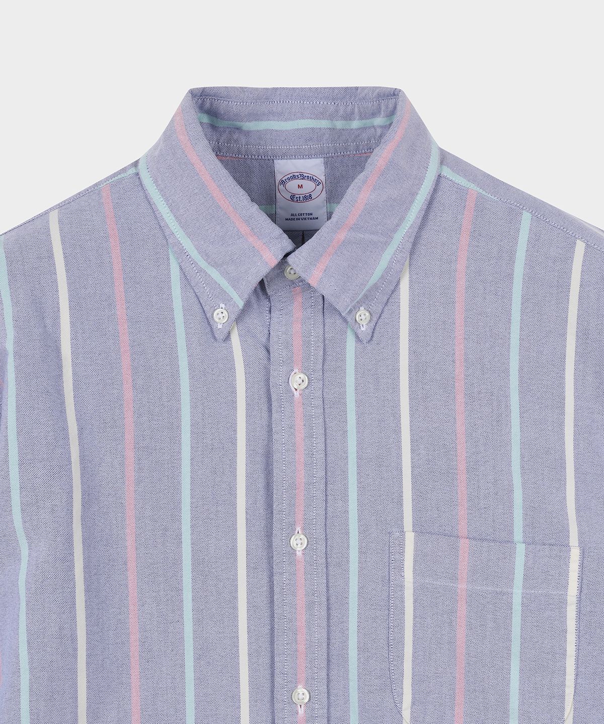 브룩스 브라더스(BROOKS BROTHERS) 프라이데이 옥스포드 스트라이프 셔츠 (네이비) (BBTHMM78607FS)
