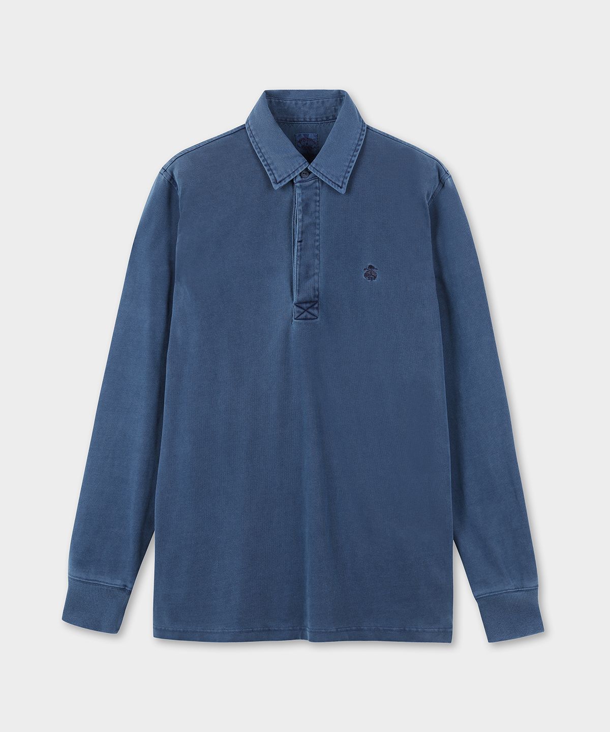 브룩스 브라더스(BROOKS BROTHERS) 가먼트 다이 럭비셔츠 (네이비) (BBNTMM7488QFS)