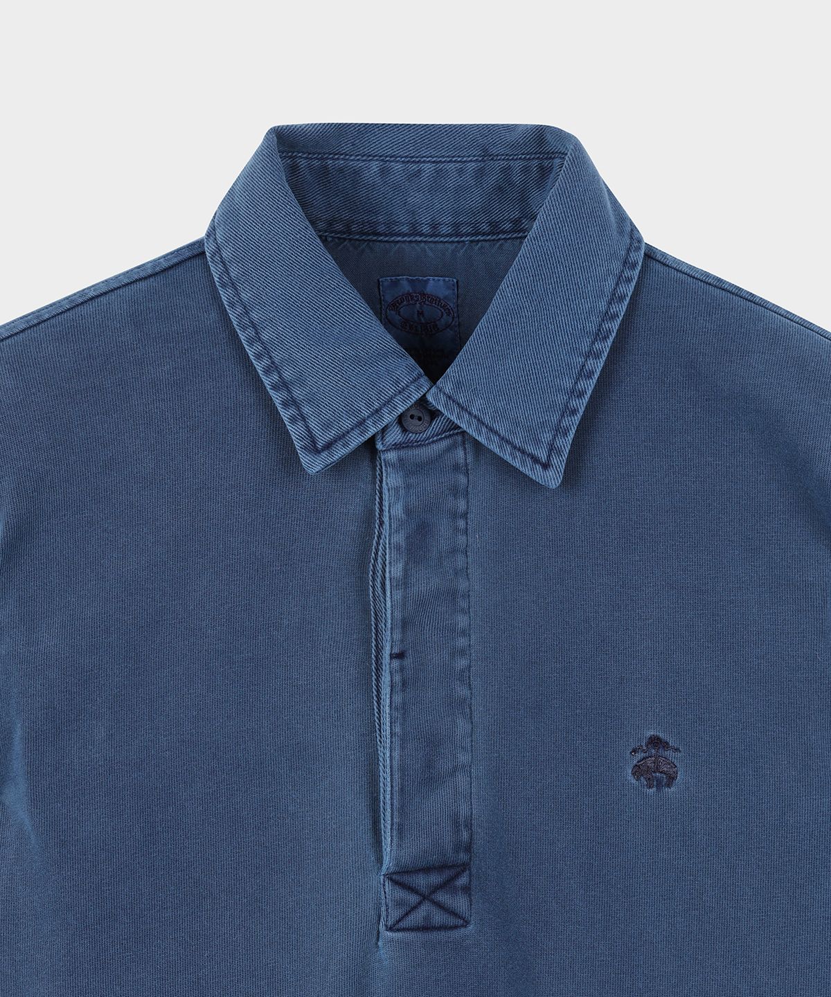 브룩스 브라더스(BROOKS BROTHERS) 가먼트 다이 럭비셔츠 (네이비) (BBNTMM7488QFS)