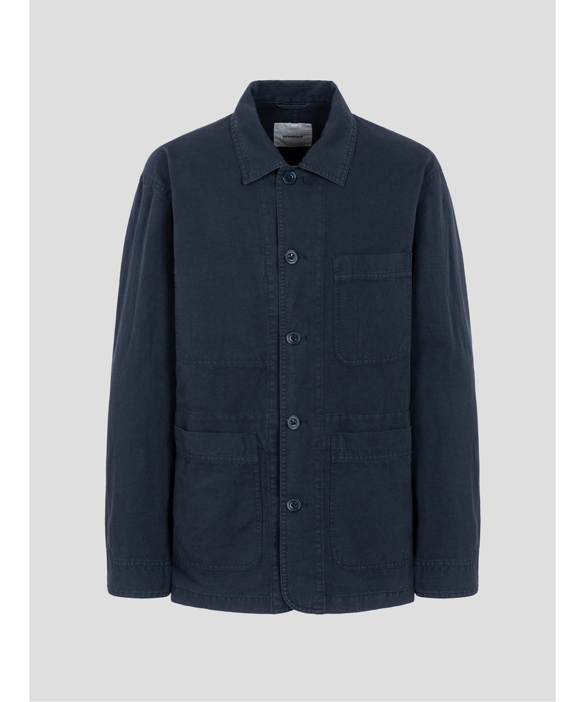 빈폴 멘(BEANPOLE MEN) 가먼트다잉 워크 재킷  네이비 (BC5211C13R)
