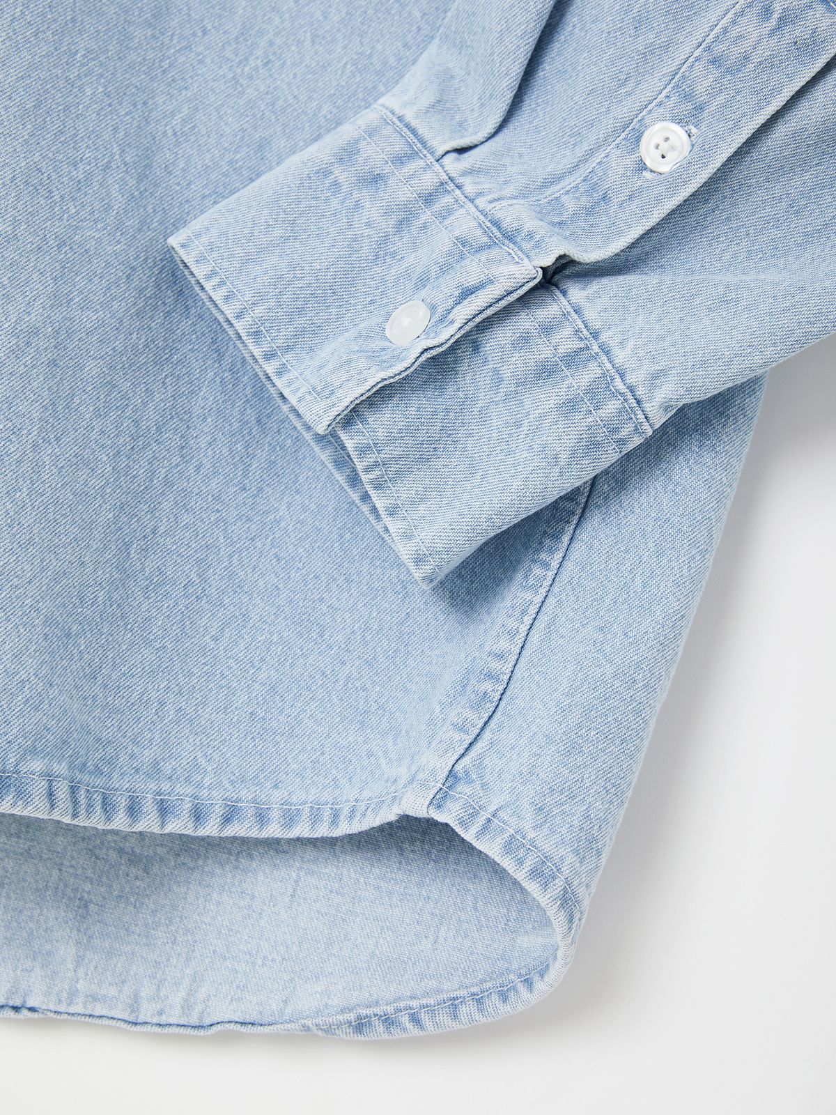 이카룩(IKALOOK) 데일리 레이어드 데님 셔츠 CSH101