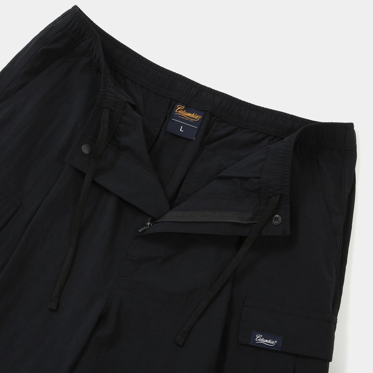 컬럼비아 유니버시티(COLUMBIA UNIVERSITY) STREET LABEL LOOSE FIT CARGO BERMUDA SHORTS PANTS 블랙