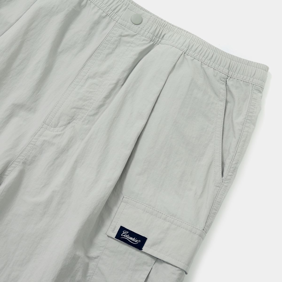 컬럼비아 유니버시티(COLUMBIA UNIVERSITY) STREET LABEL LOOSE FIT CARGO BERMUDA SHORTS PANTS 라이트그레이