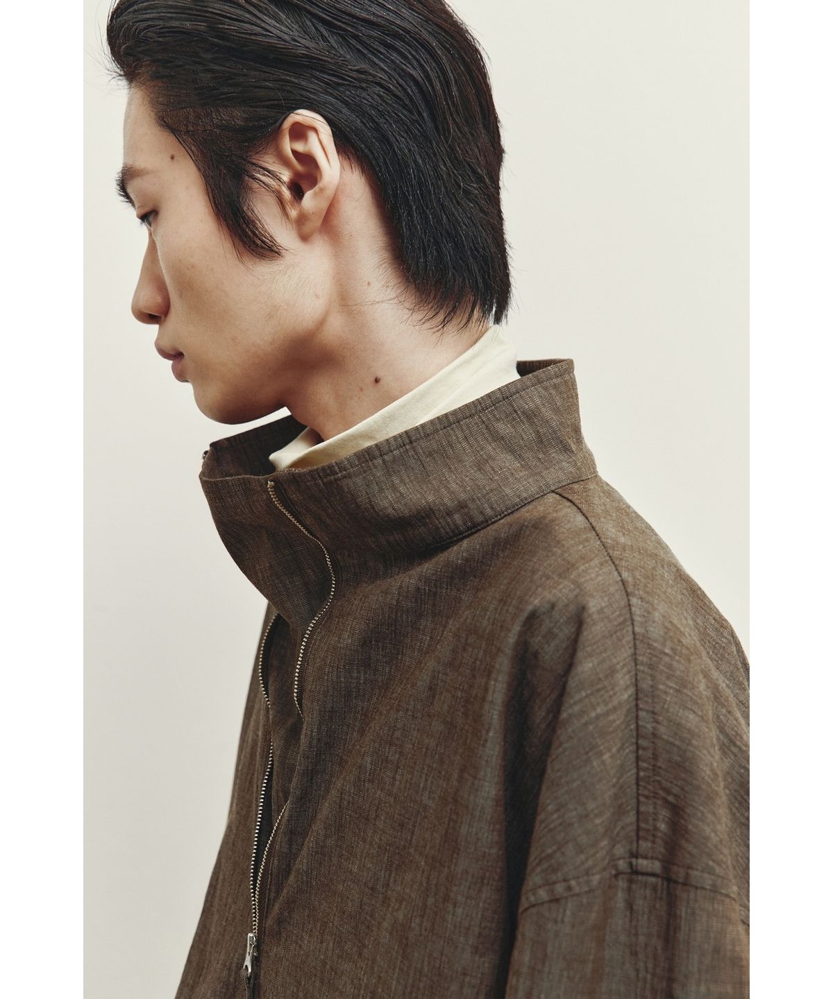 유스(YOUTH) Denim Smock Top - Washed Brown