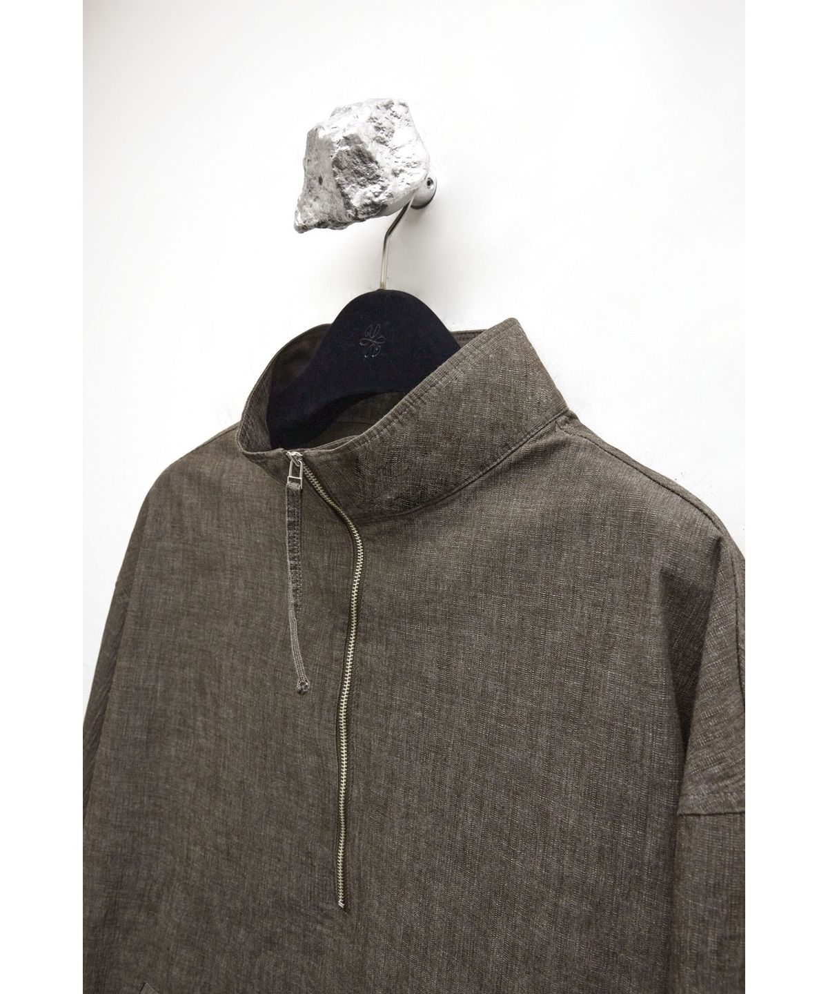 유스(YOUTH) Denim Smock Top - Washed Brown