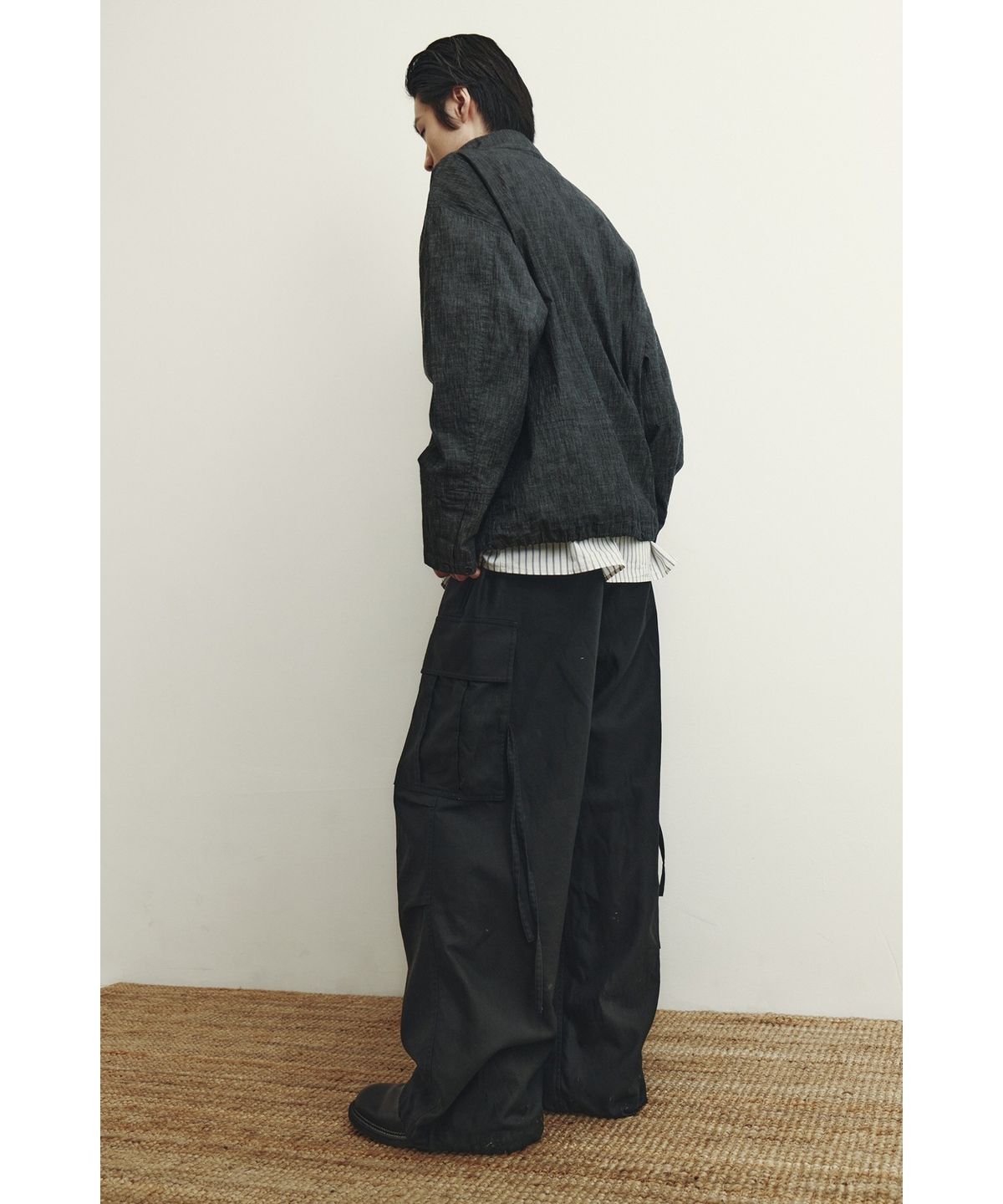 유스(YOUTH) Denim Smock Top - Washed Black