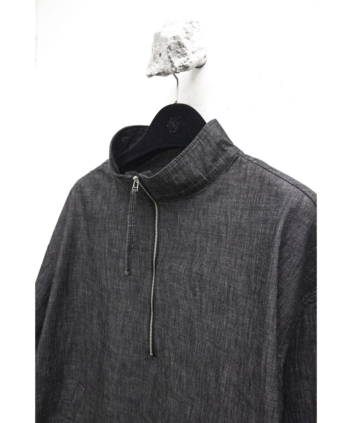 유스(YOUTH) Denim Smock Top - Washed Black