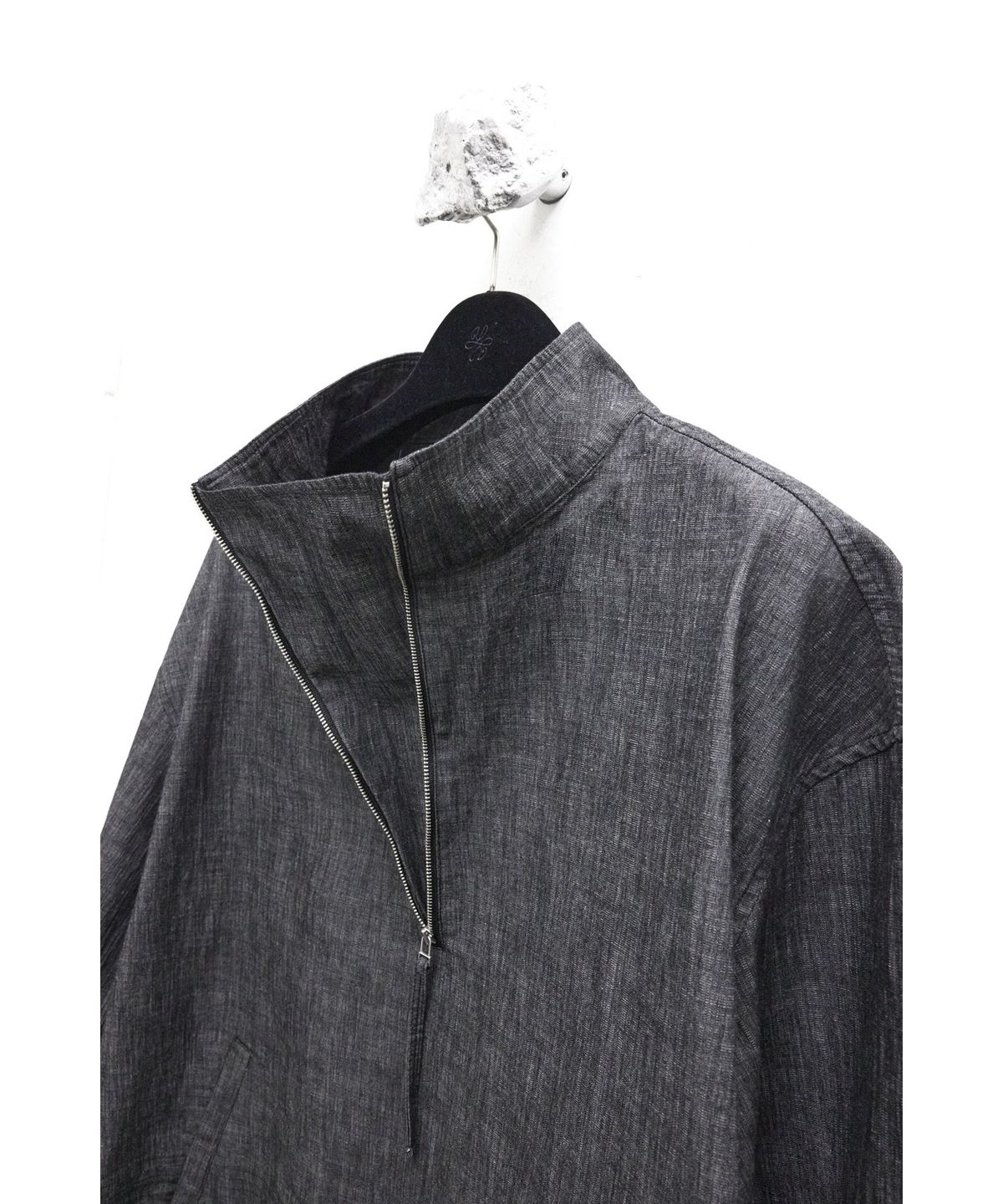 유스(YOUTH) Denim Smock Top - Washed Black