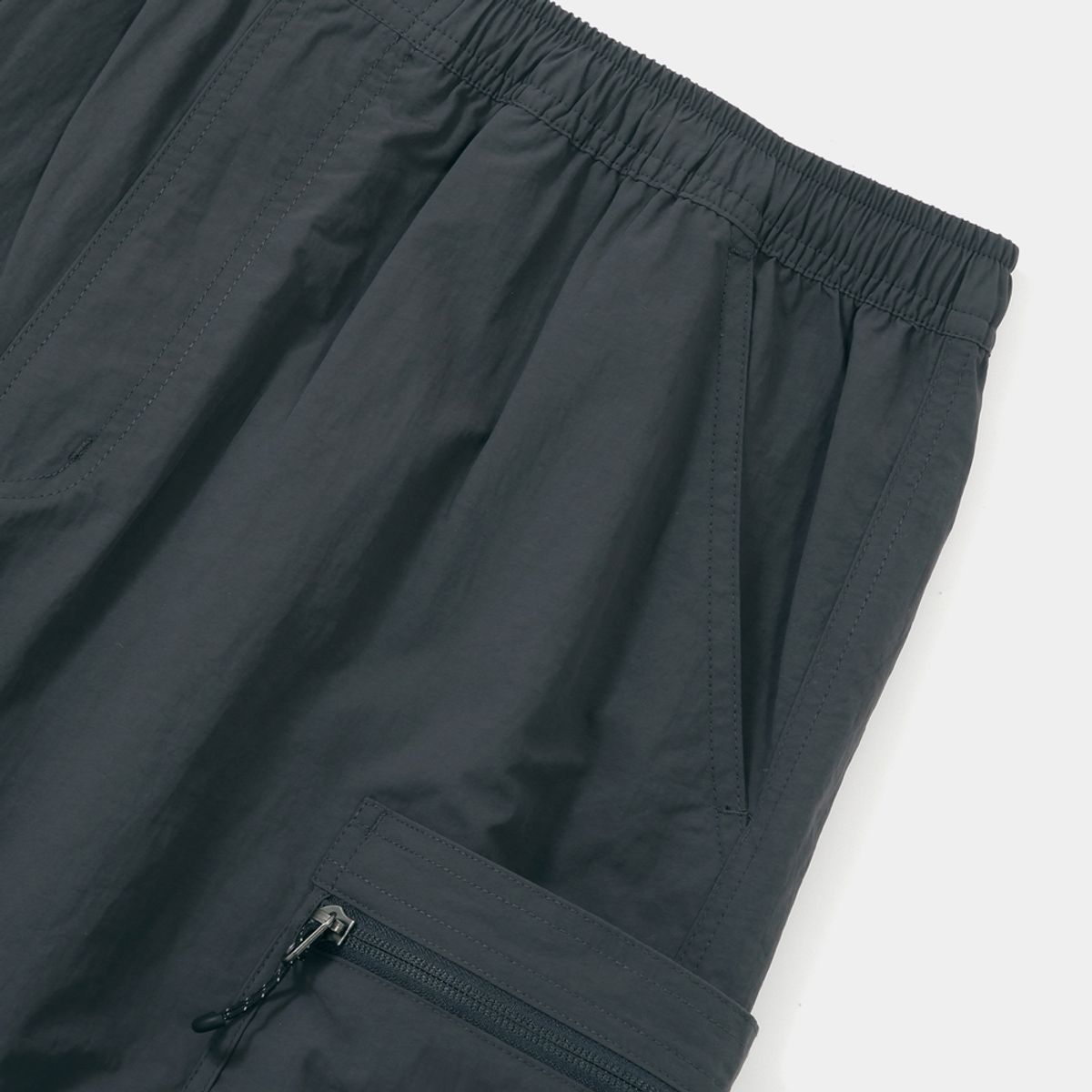 컬럼비아 유니버시티(COLUMBIA UNIVERSITY) CU SIG LOGO REGULAR FIT OUTPOCKET SHORTS PANTS 차콜