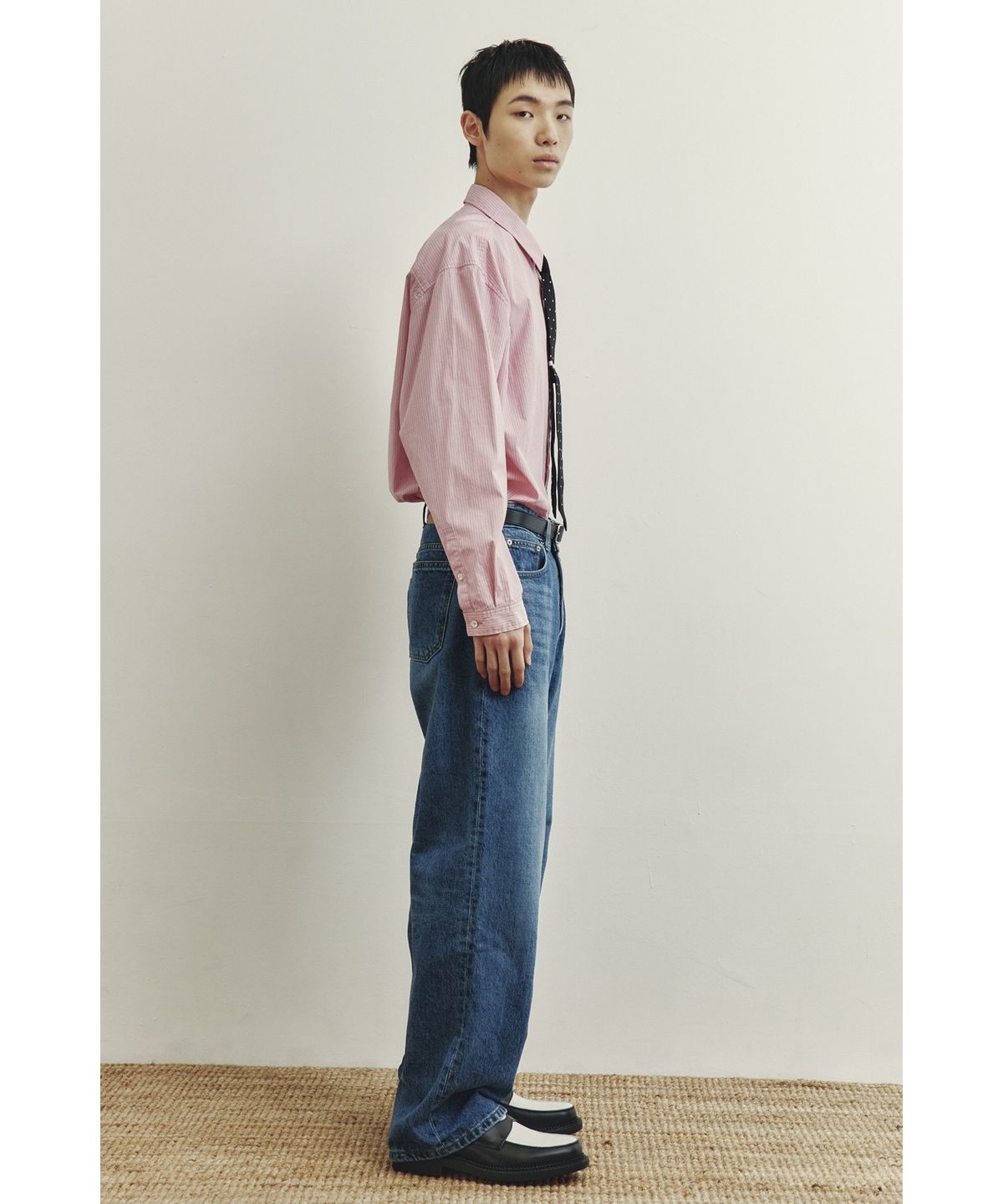 유스(YOUTH) Stripe Shirt - Pink Stripe