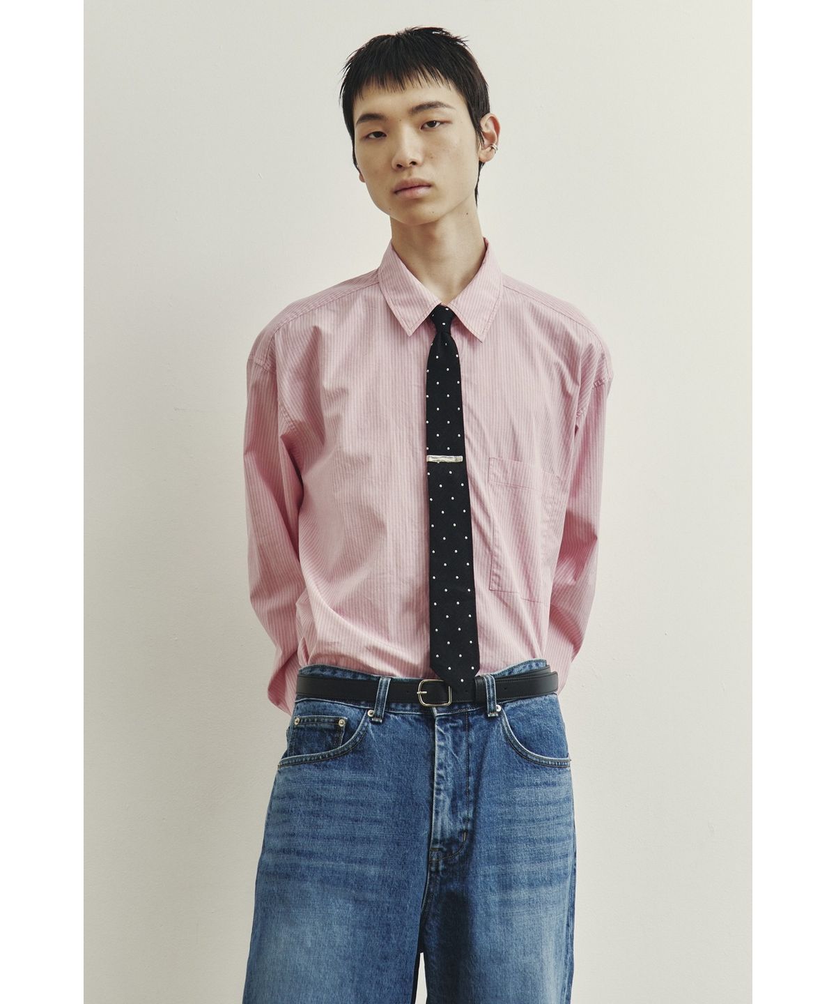 유스(YOUTH) Stripe Shirt - Pink Stripe
