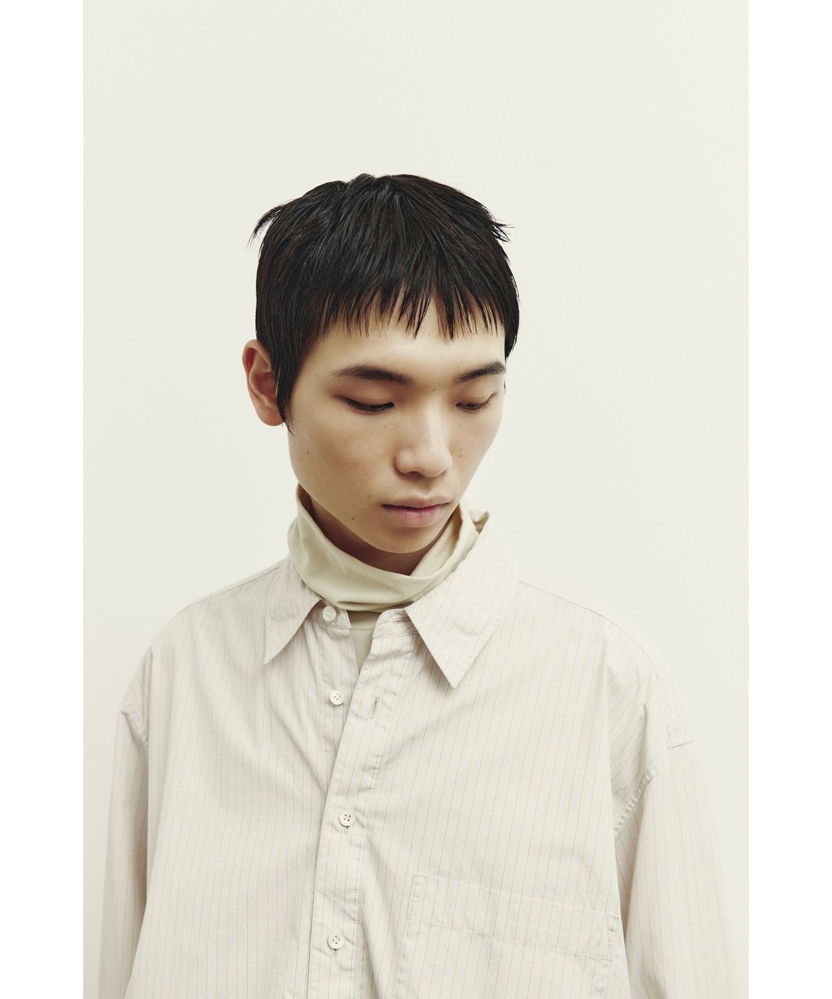 유스(YOUTH) Stripe Shirt - Beige Stripe